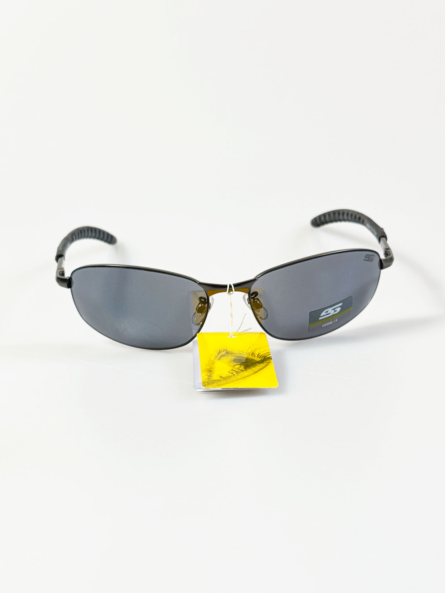 SS EYEWEAR Gunmetal Slim Oval Metal Frame Sunglasses