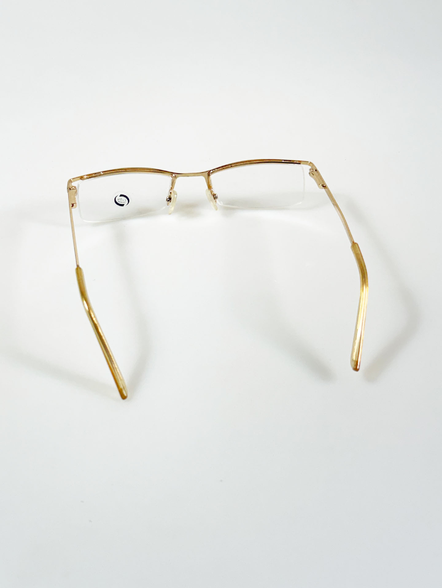 Ce-Tru Gold Semi-Rimless Square Glasses