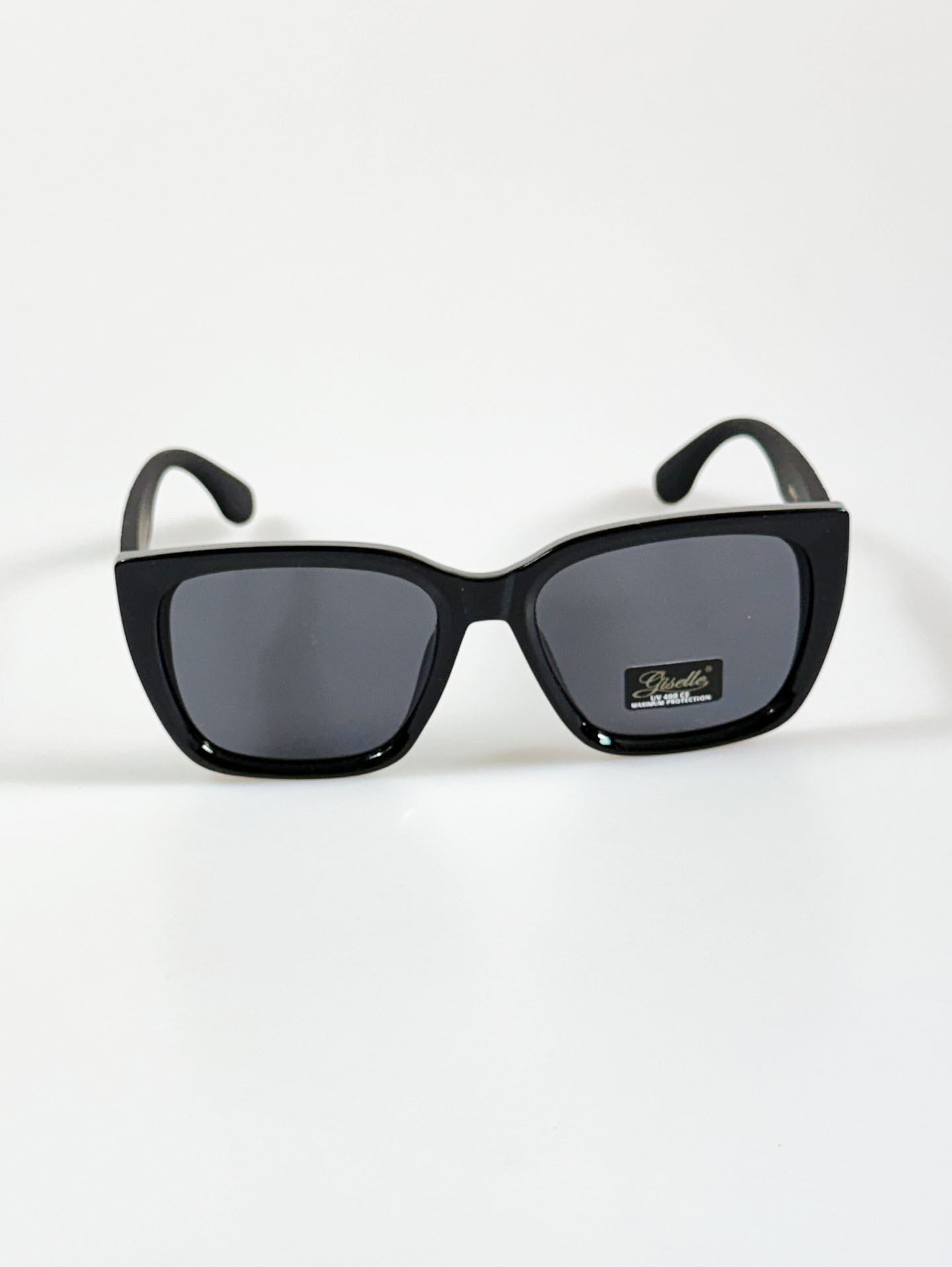GISELLE Black Oversized Square Frame Sunglasses