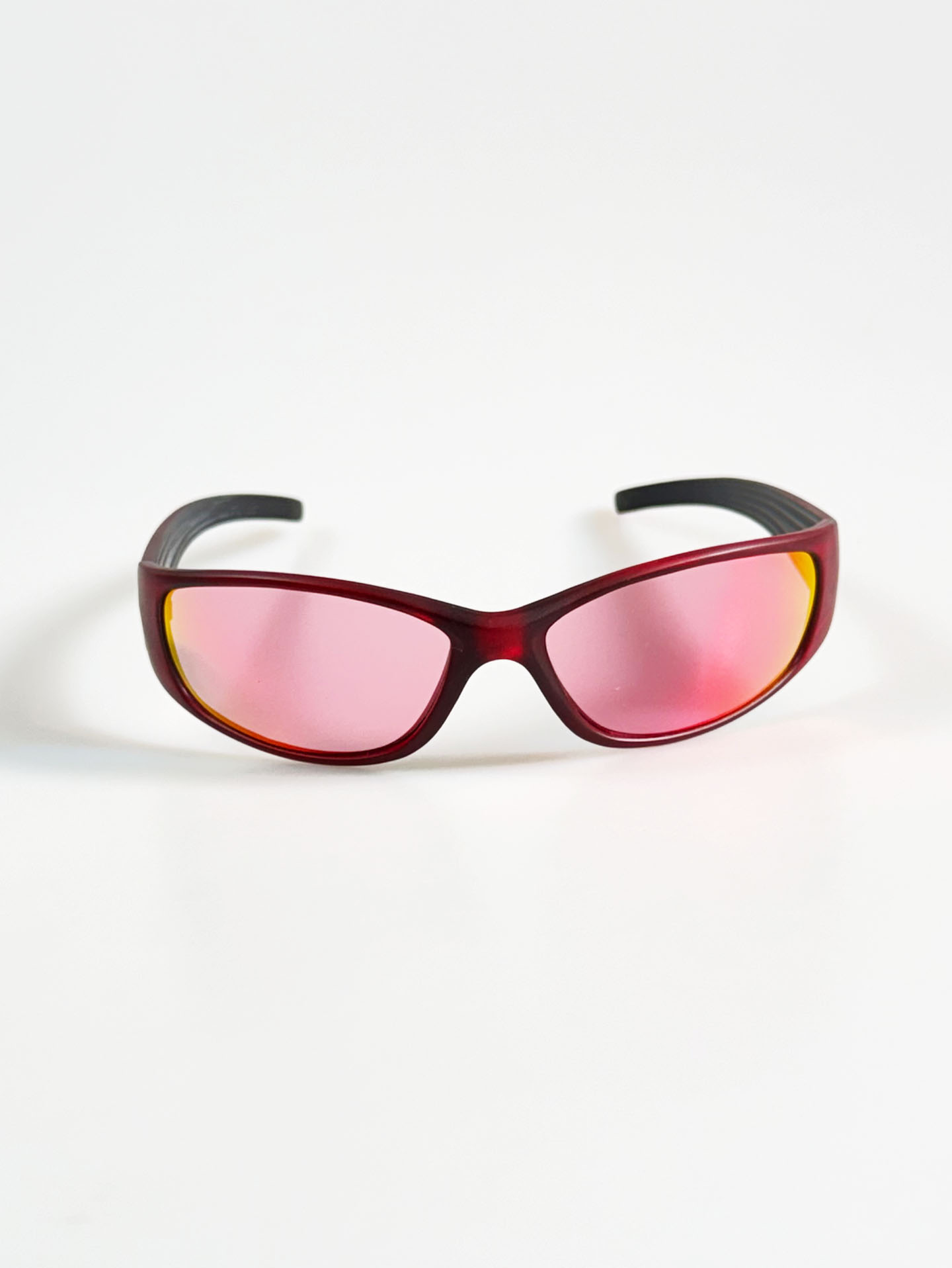 OCEAN PACIFIC Burgundy Wraparound Sport Tint Sunglasses