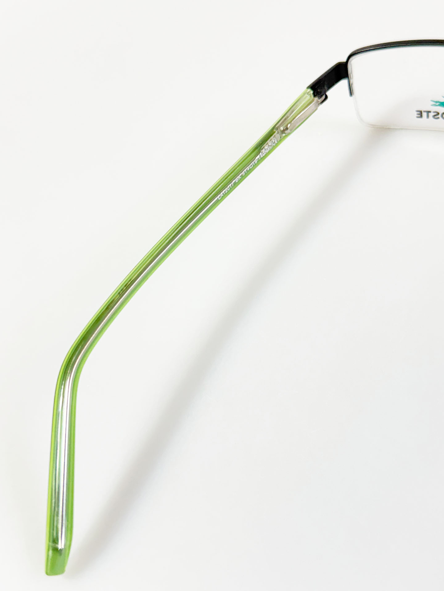 LACOSTE Square Half Rim Metal Glasses