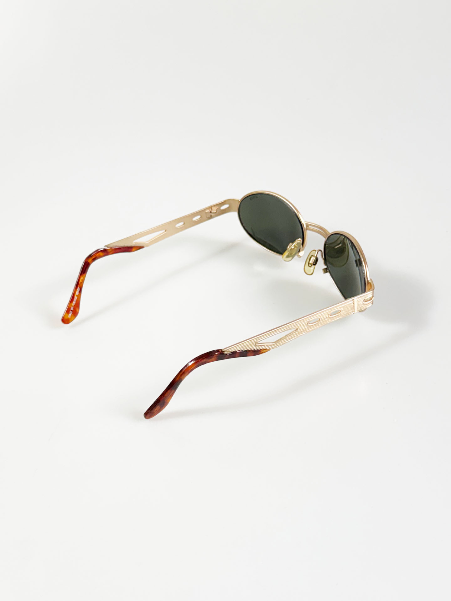 STATE Gold Slim Oval Metal Sunglasses