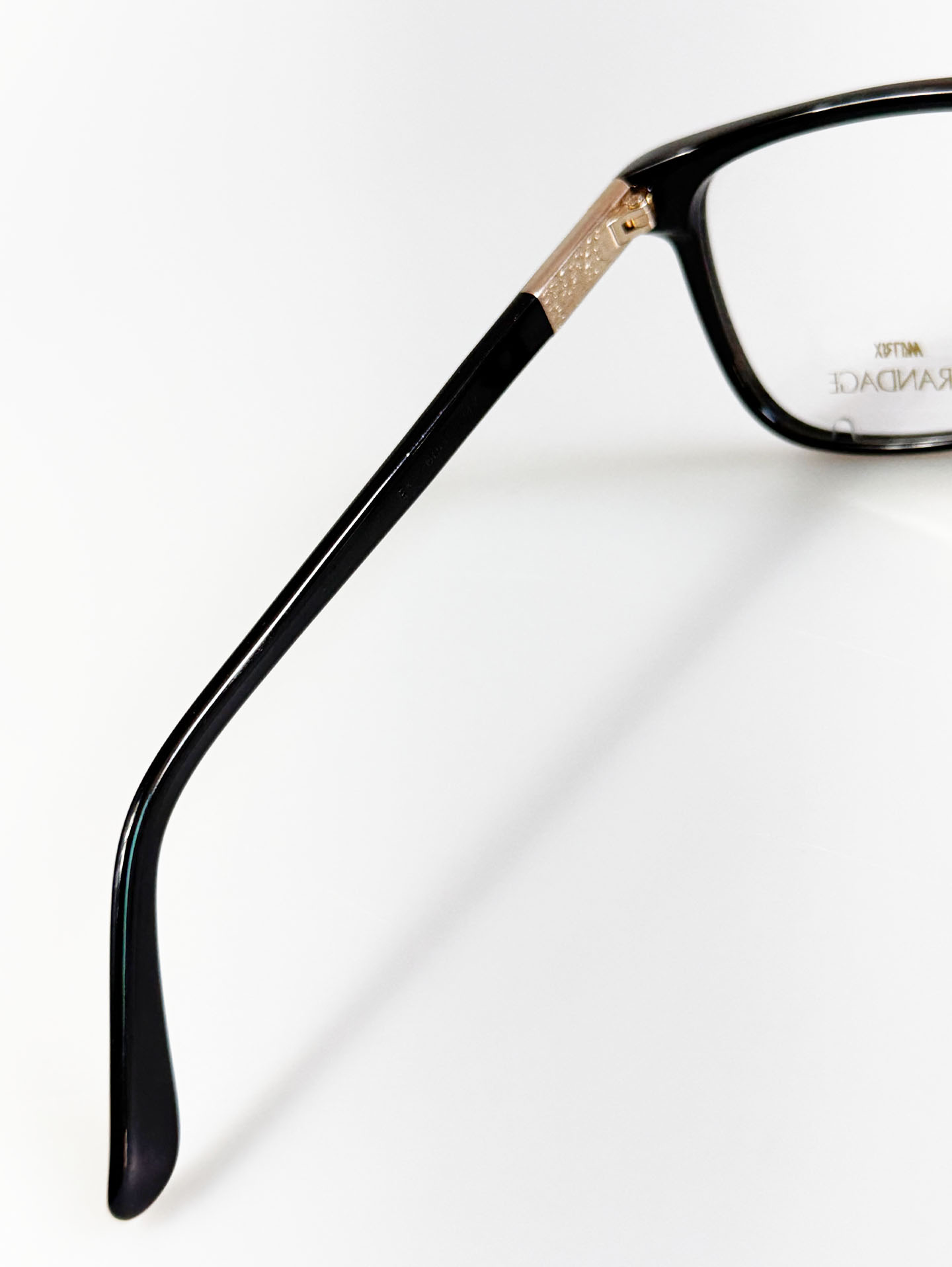 80's MATRIX GRANDAGE Black Oversized Square Frame Glasses