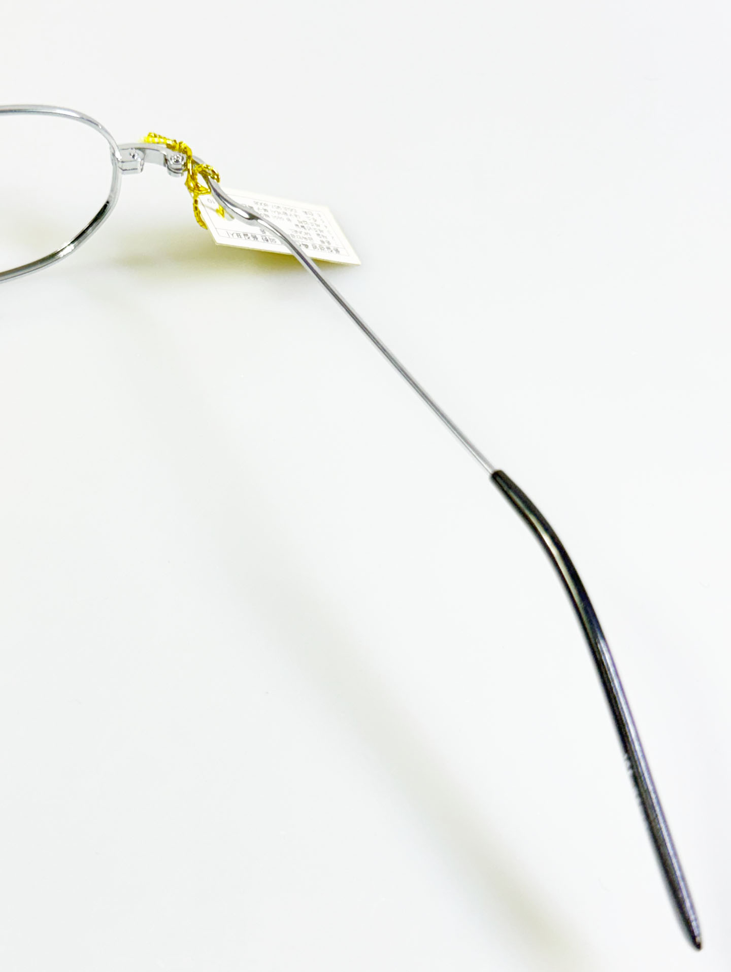 90's FEEL Silver Slim Oval Metal Glasses