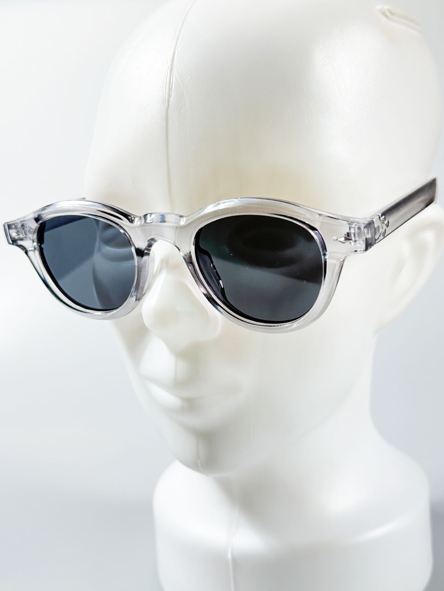 Smoke Clear Bold Round Oval Sunglasses