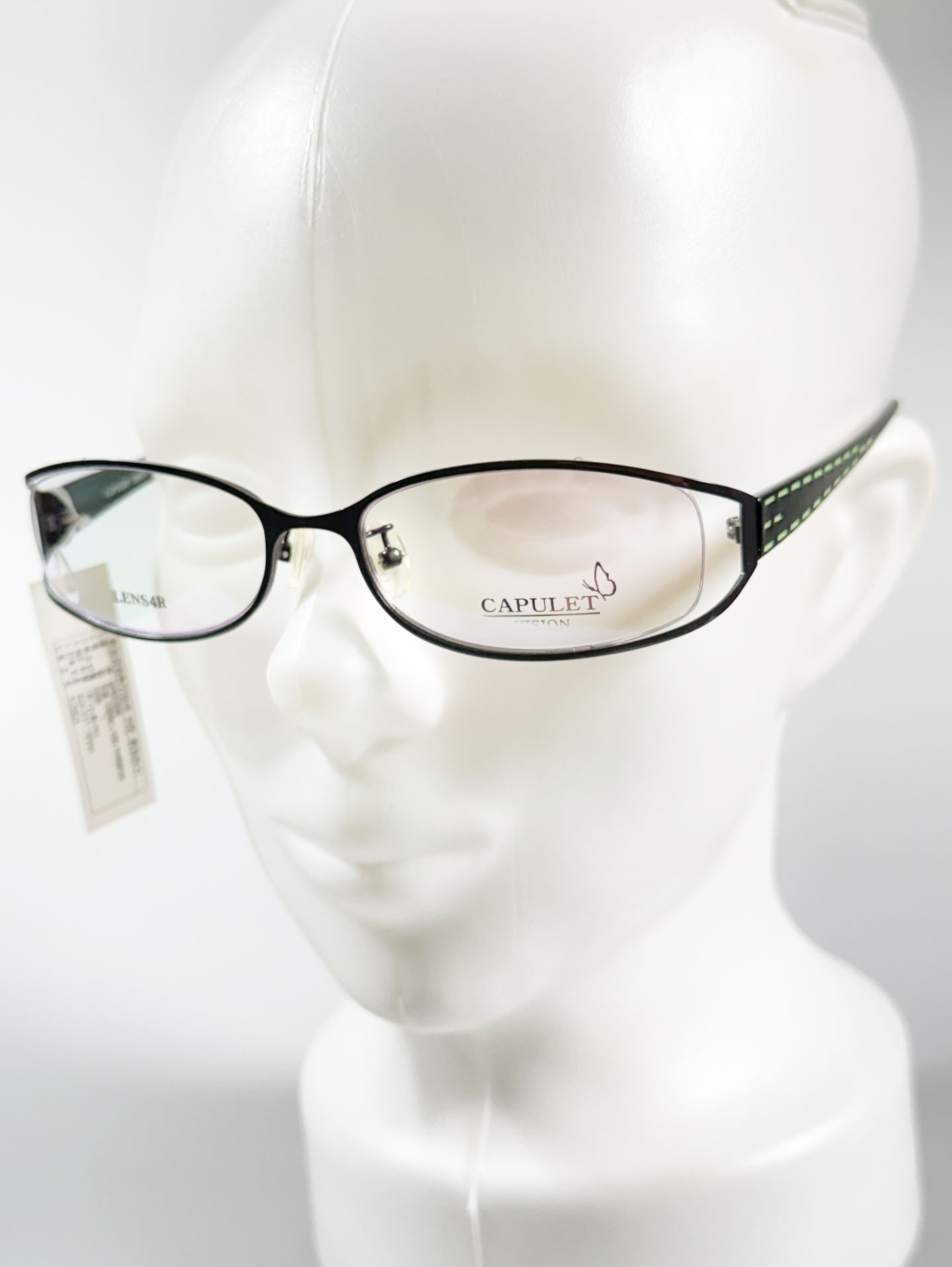 CAPULET Dark Gray Soft Square Metal Glasses