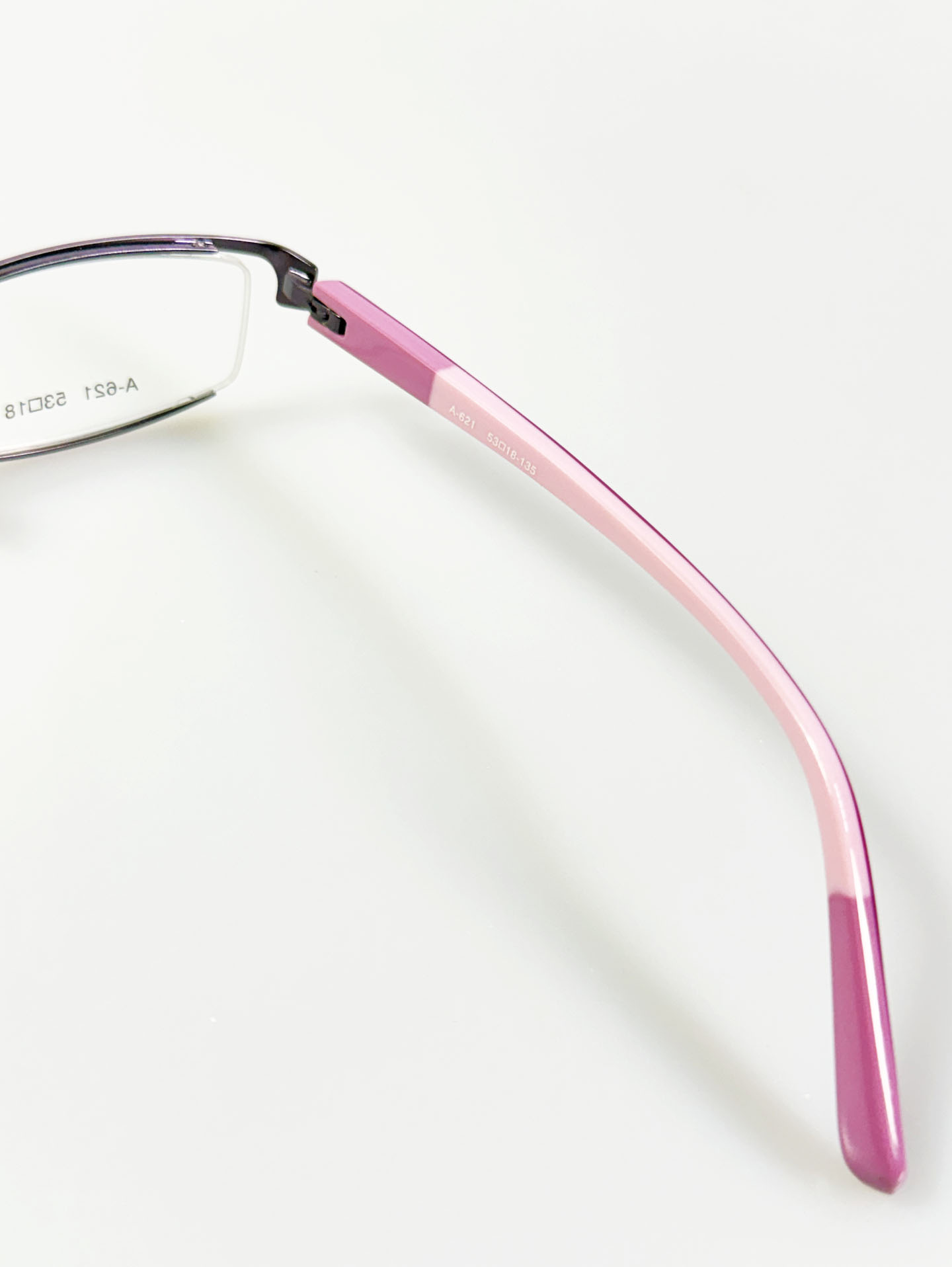 Aldo Brue Purple Slim Square Metal Glasses