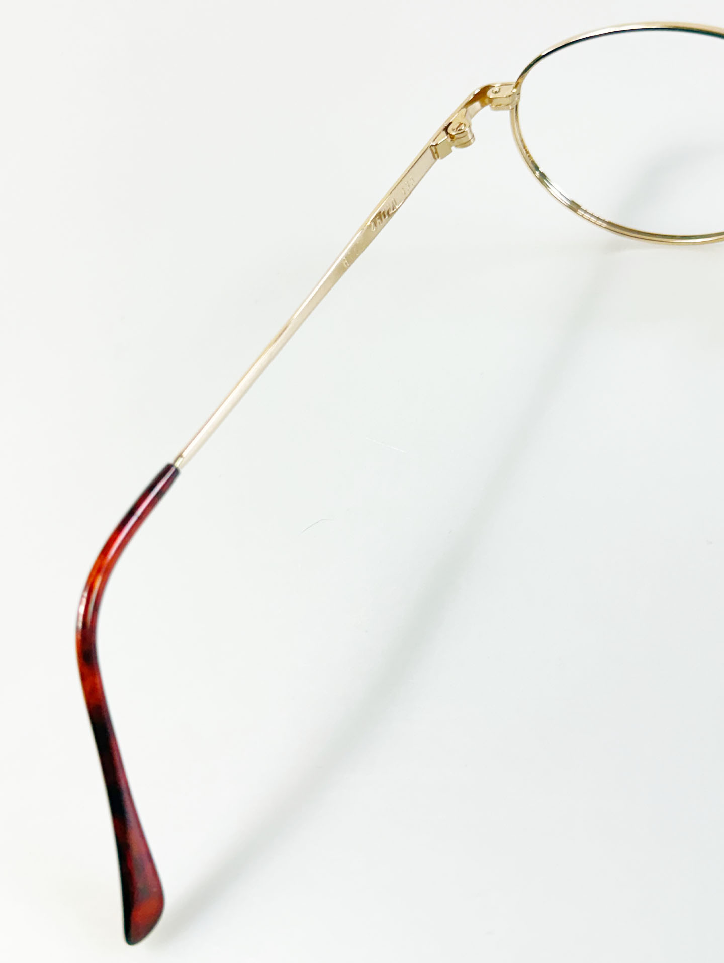 90's Dandy Gold Slim Oval Metal Glasses