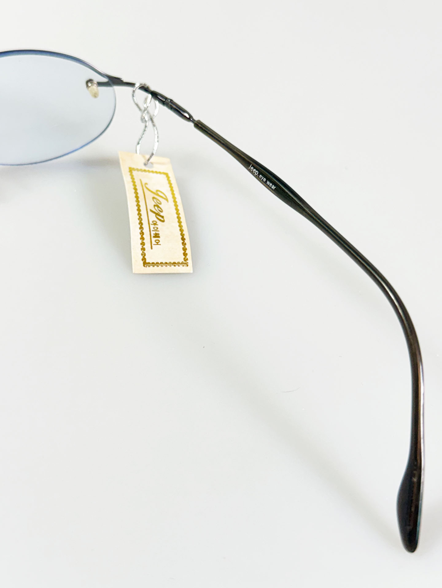 JEEP Semi-Rimless Oval Gunmetal Glasses