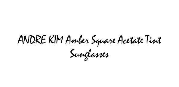 ANDRE KIM Bold Frame Sunglasses Collection Series 02