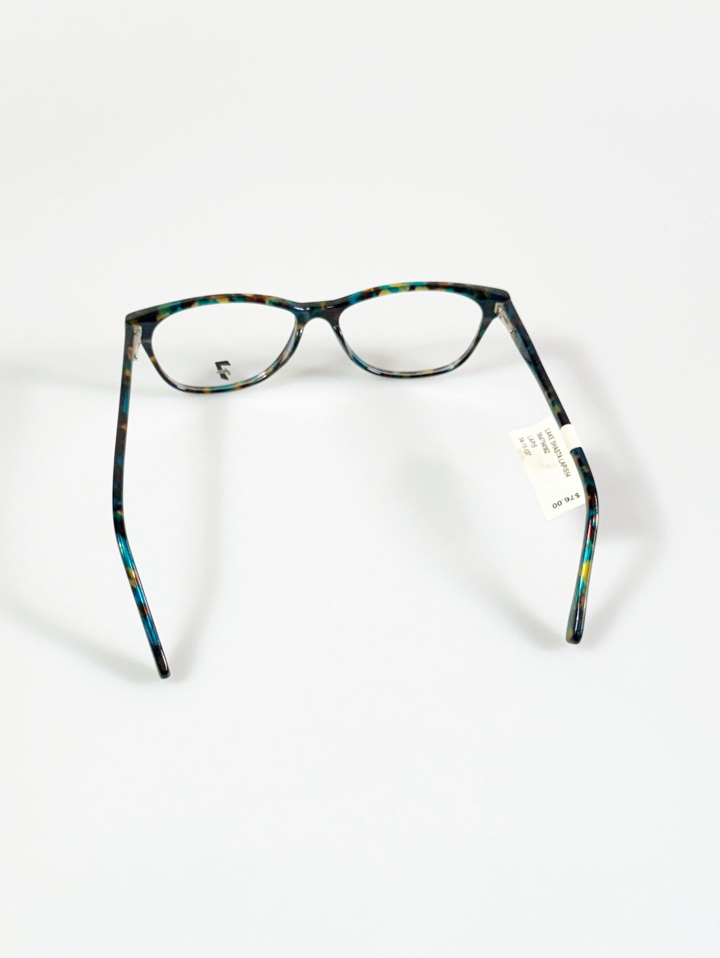 7KAM Marble Tortoise Square Horn-Rim Glasses