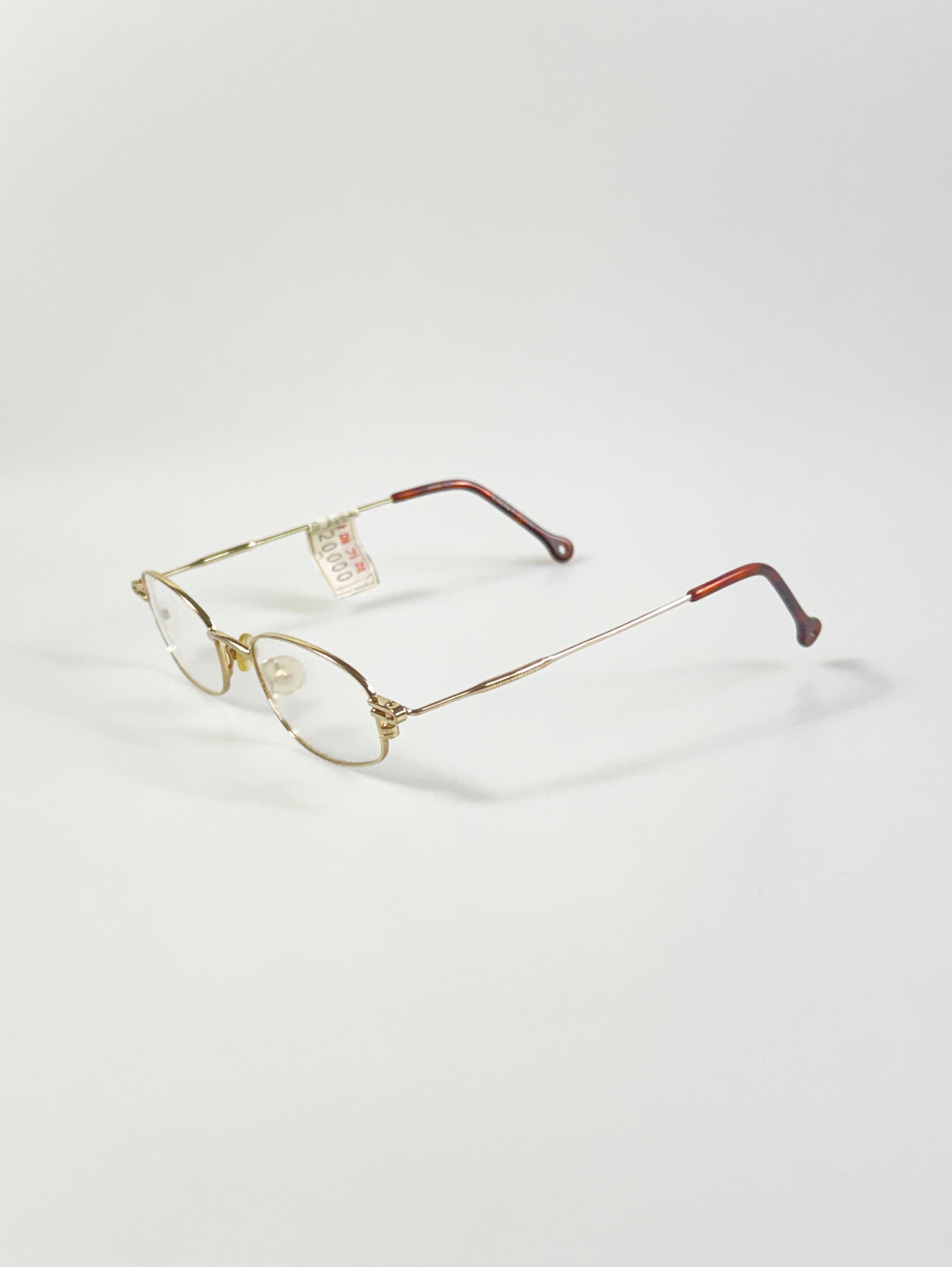 HANG TEN Gold Slim Oval Metal Frame Glasses