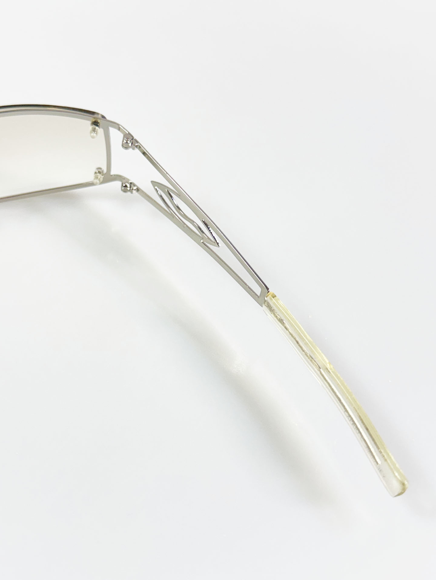 CAPRIO Rimless Square Metal Tinted Sunglasses