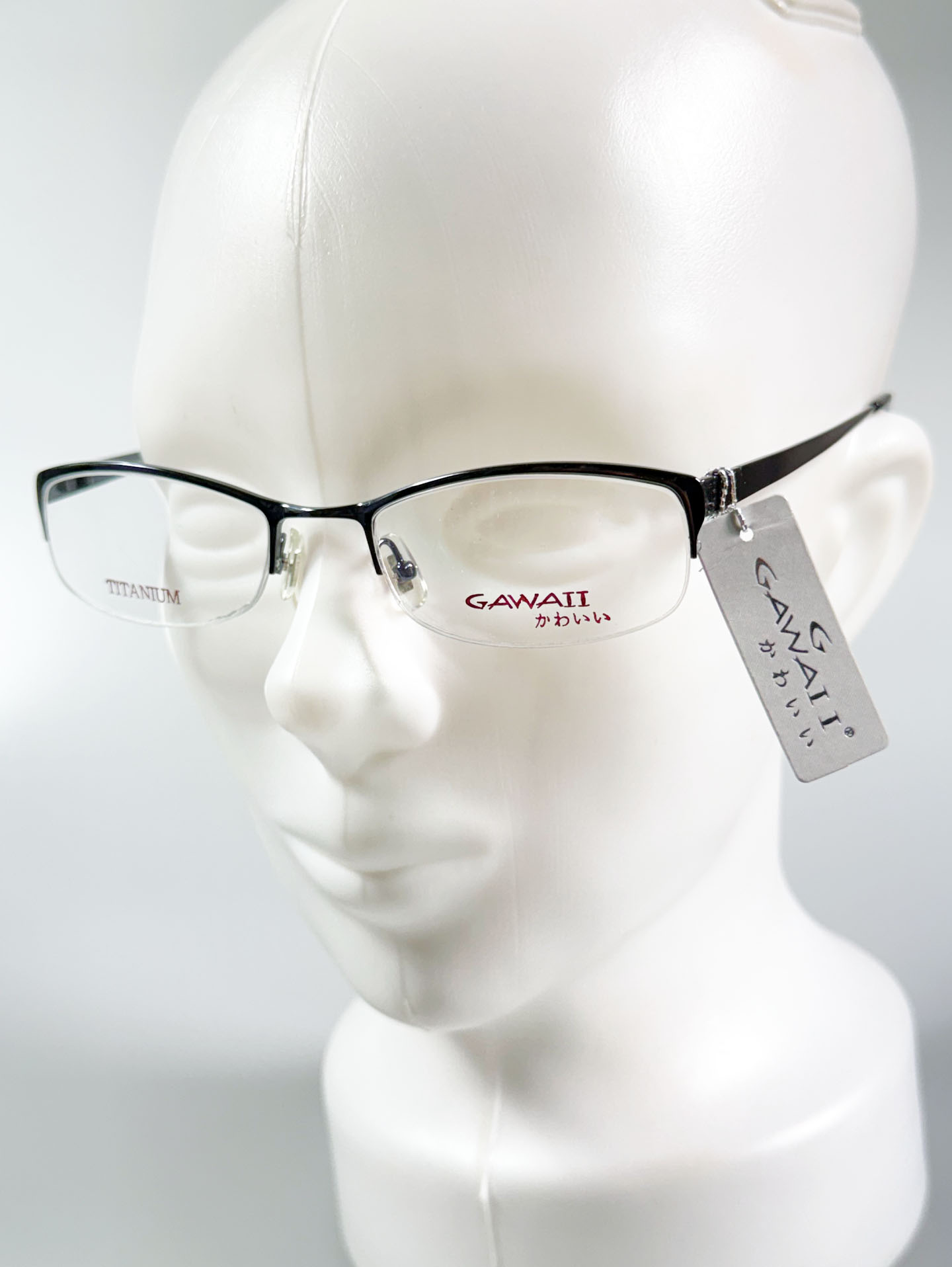 Series 01. GAWAII Vintage Titanium Semi-Rimless Eyewear Collection