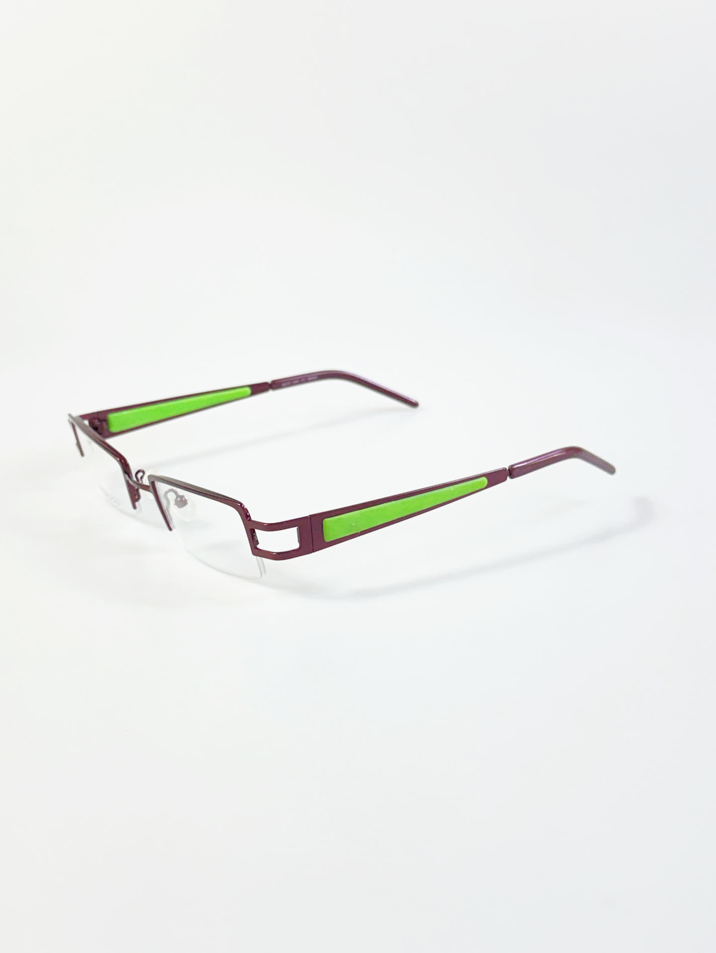 KARAYOKKO Square Half-Rim Metal Glasses