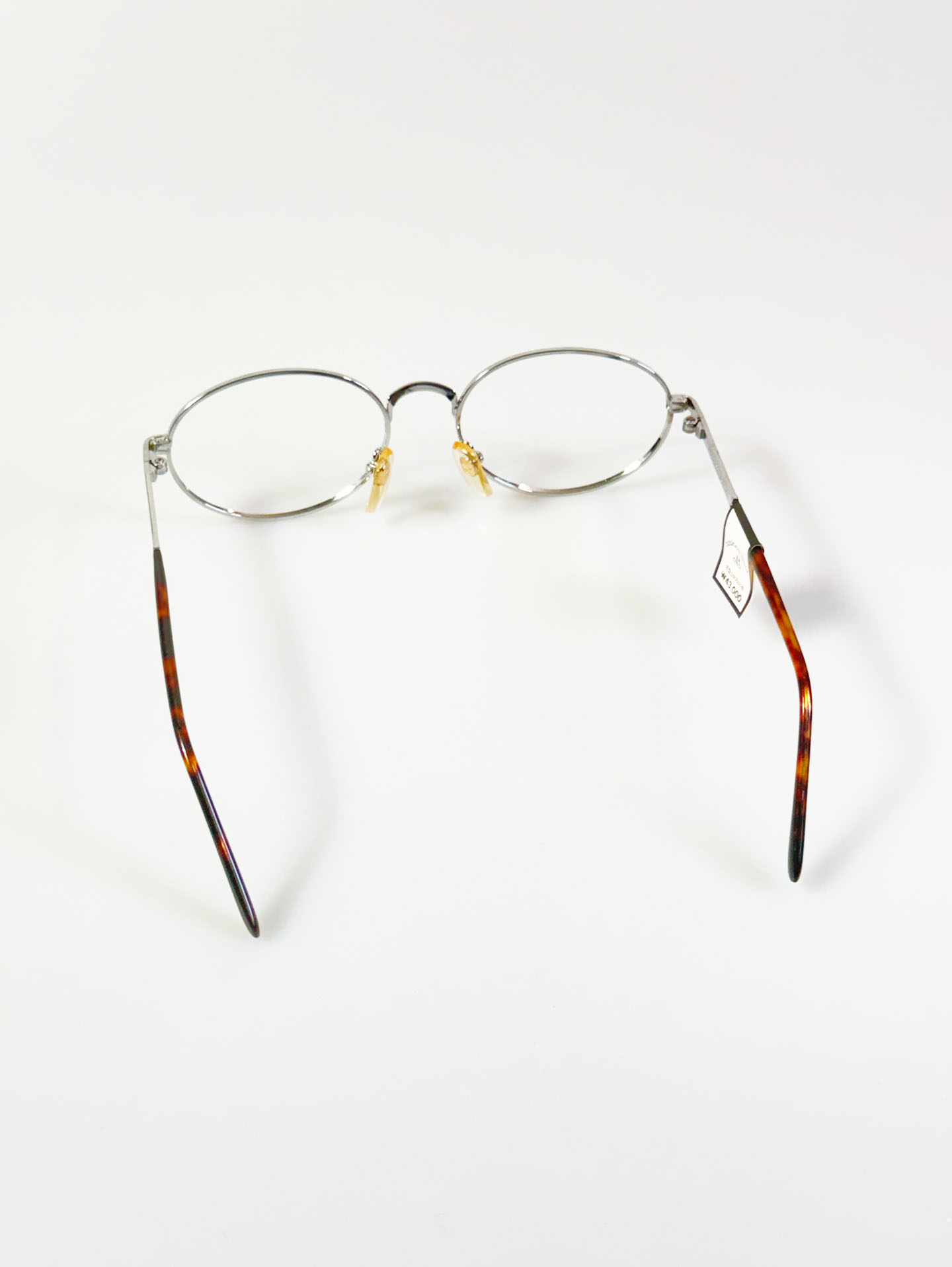 Pabinna Gold Silver Slim Oval Metal Frame Glasses