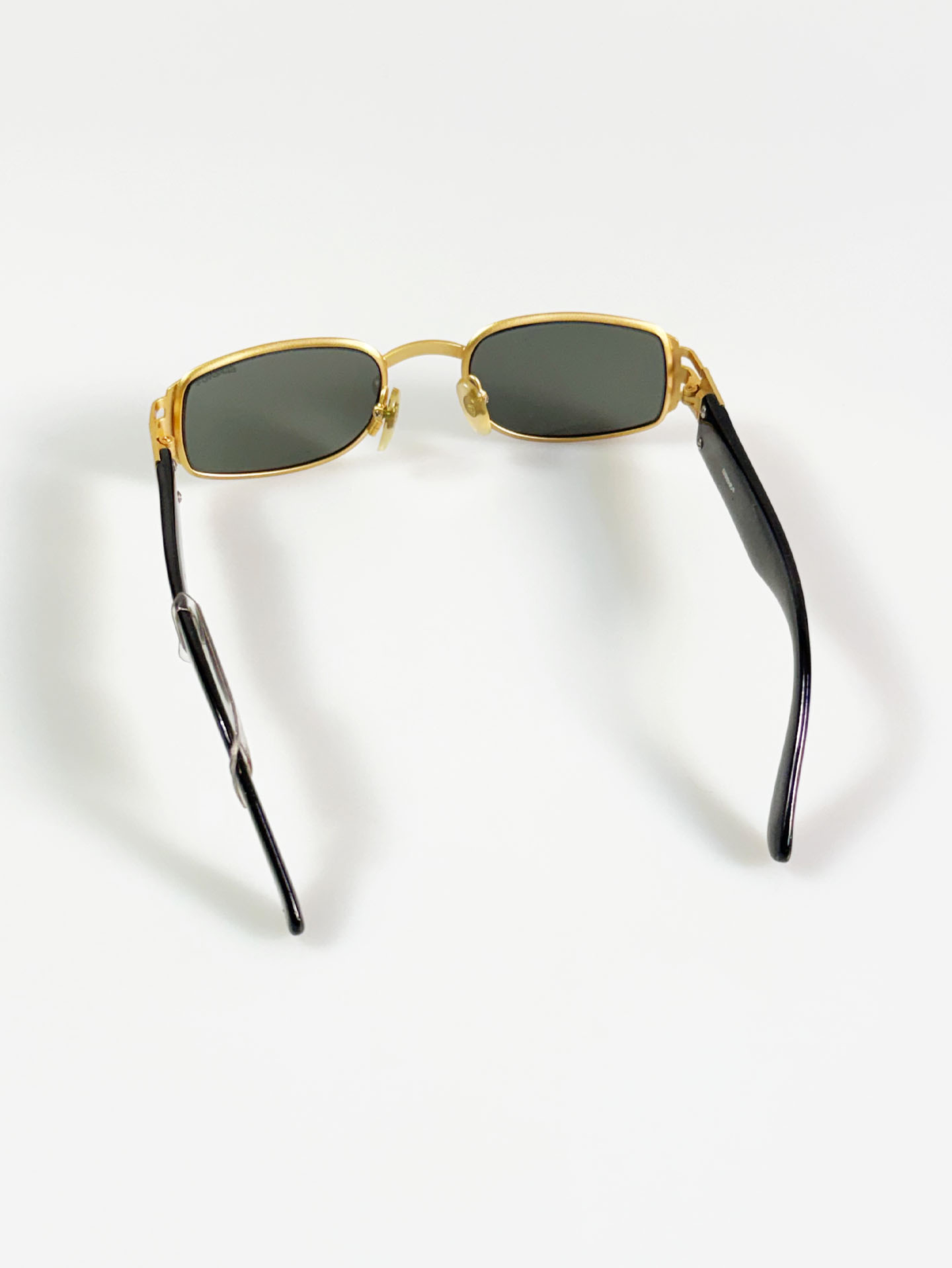 90's SERENO Square Gold Metal Sunglasses