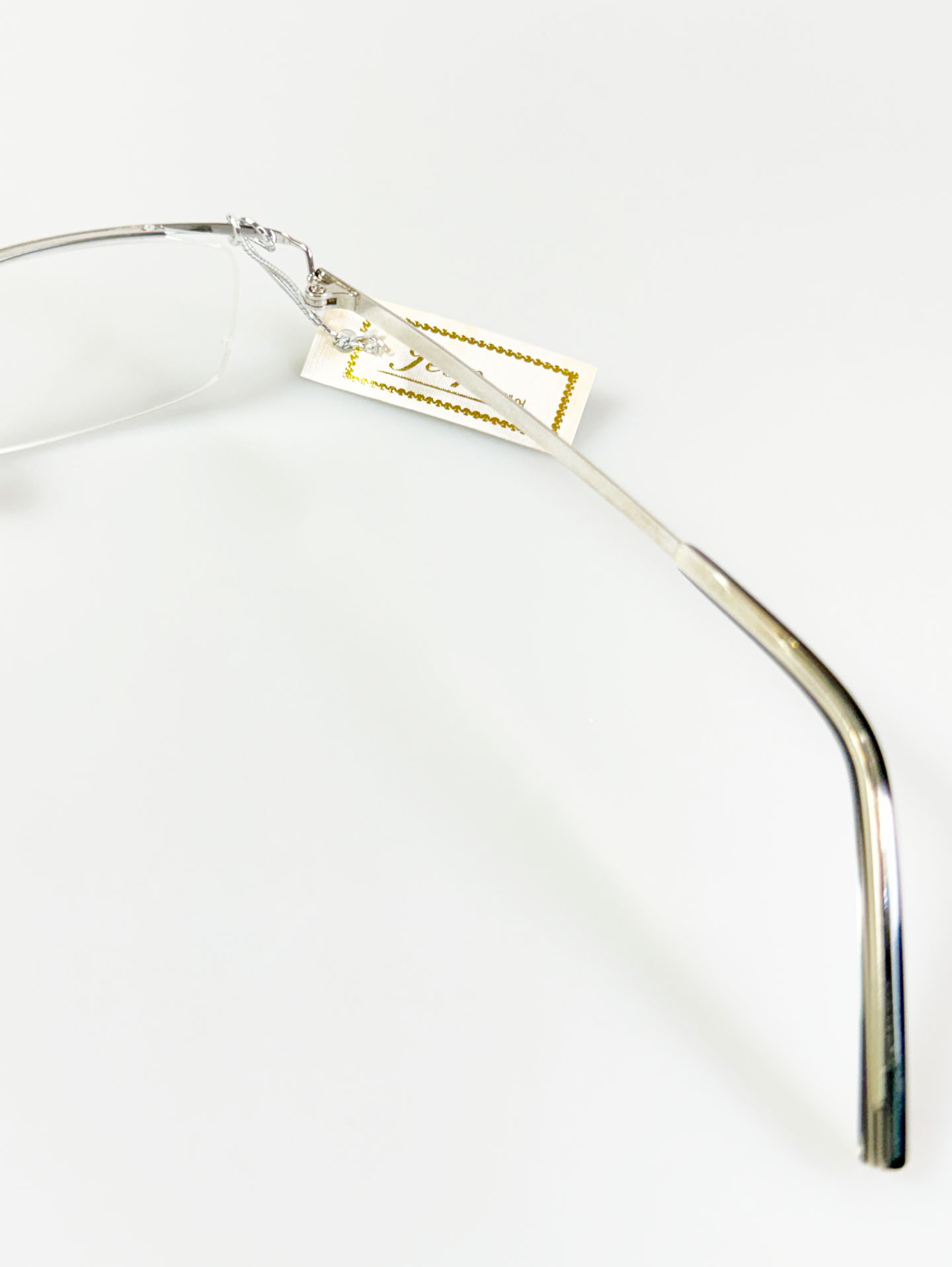 Jeep Silver Square Half-Rim Metal Glasses