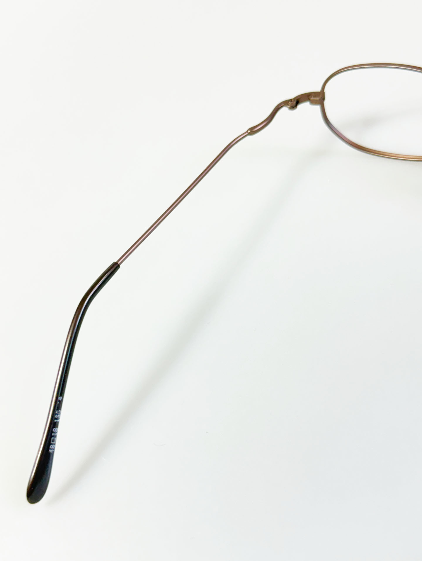 90’s FEEL Slim Oval Bronze Brown Metal Glasses