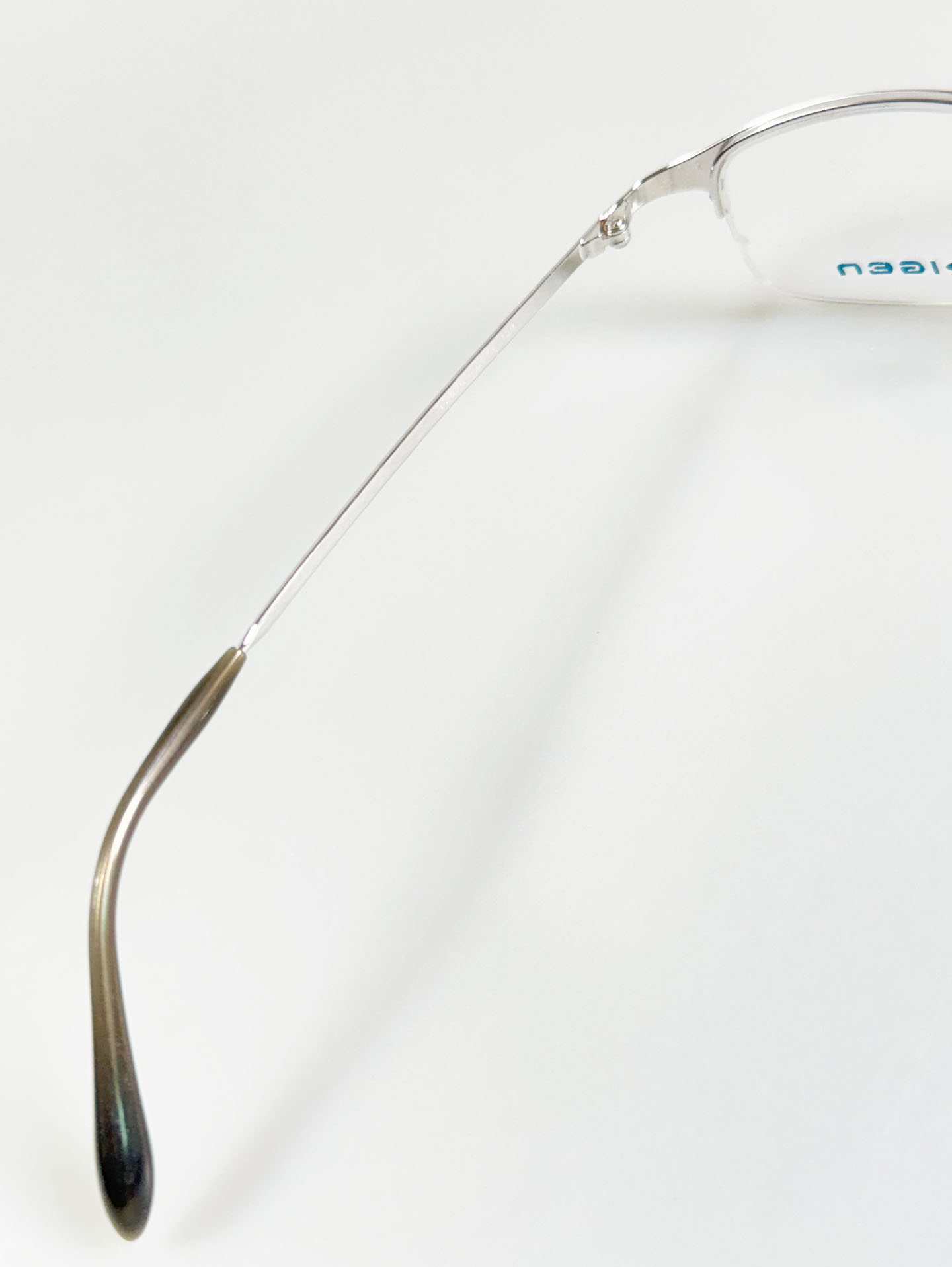 IGEN Silver Square Half-Rim Metal Frame Glasses