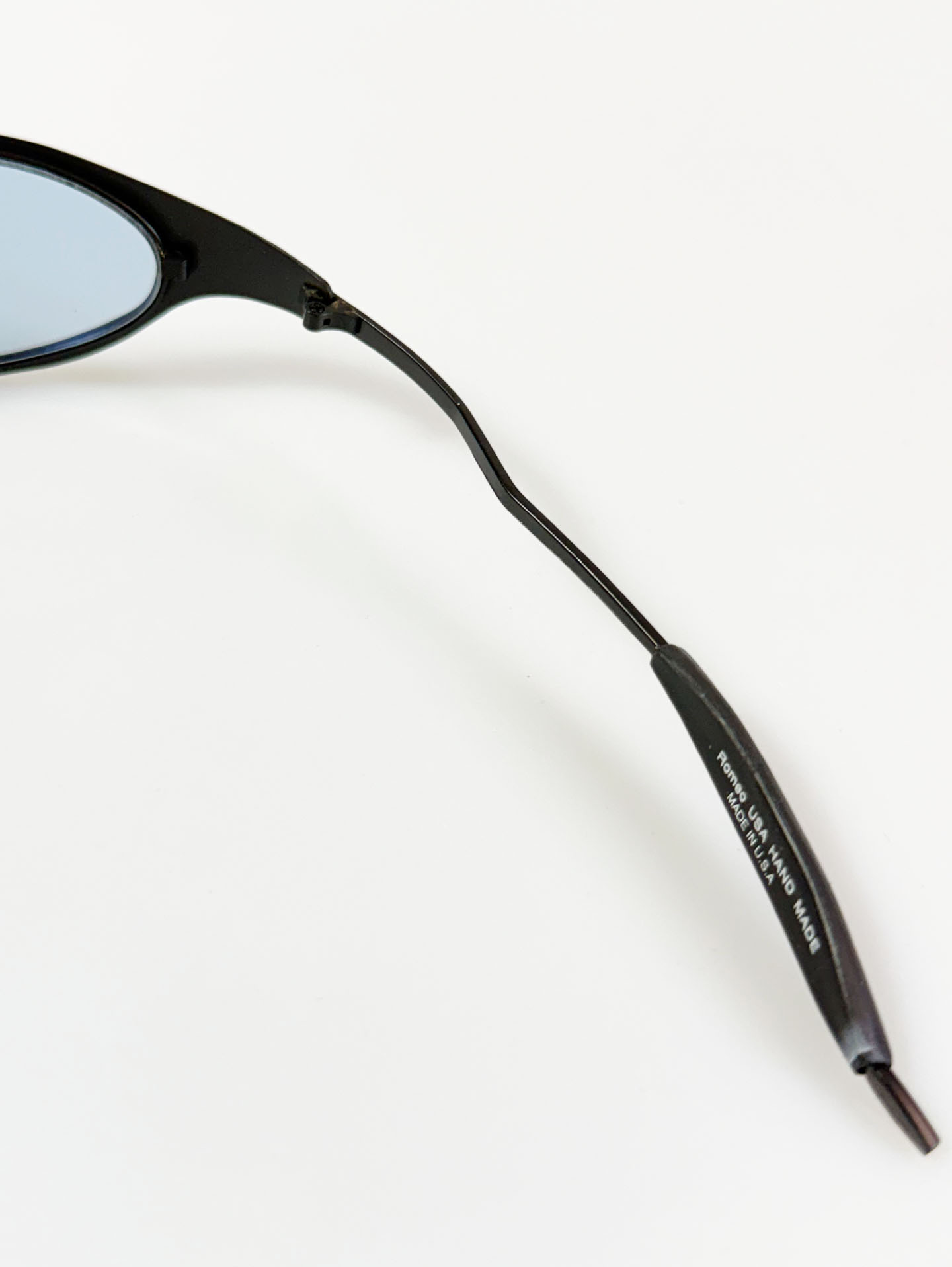 Sporty Wrap Oval Black Metal Frame Tinted Sunglasses