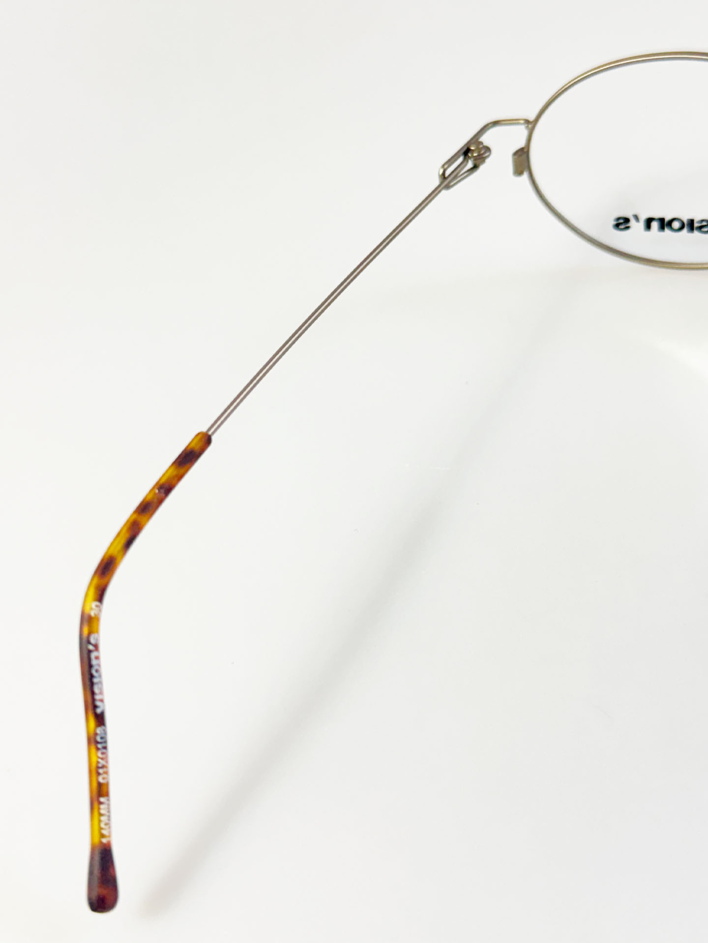 90's VISION'S Matte Silver Slim Oval Glasses