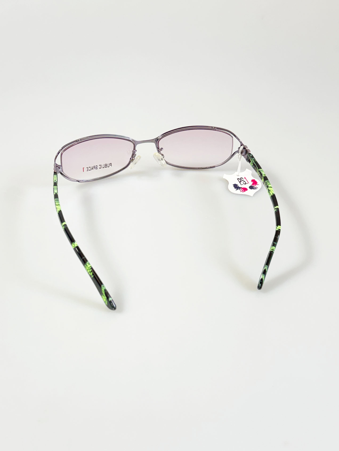 PUBLIC SPACE Lavender Slim Oval Metal Frame Glasses