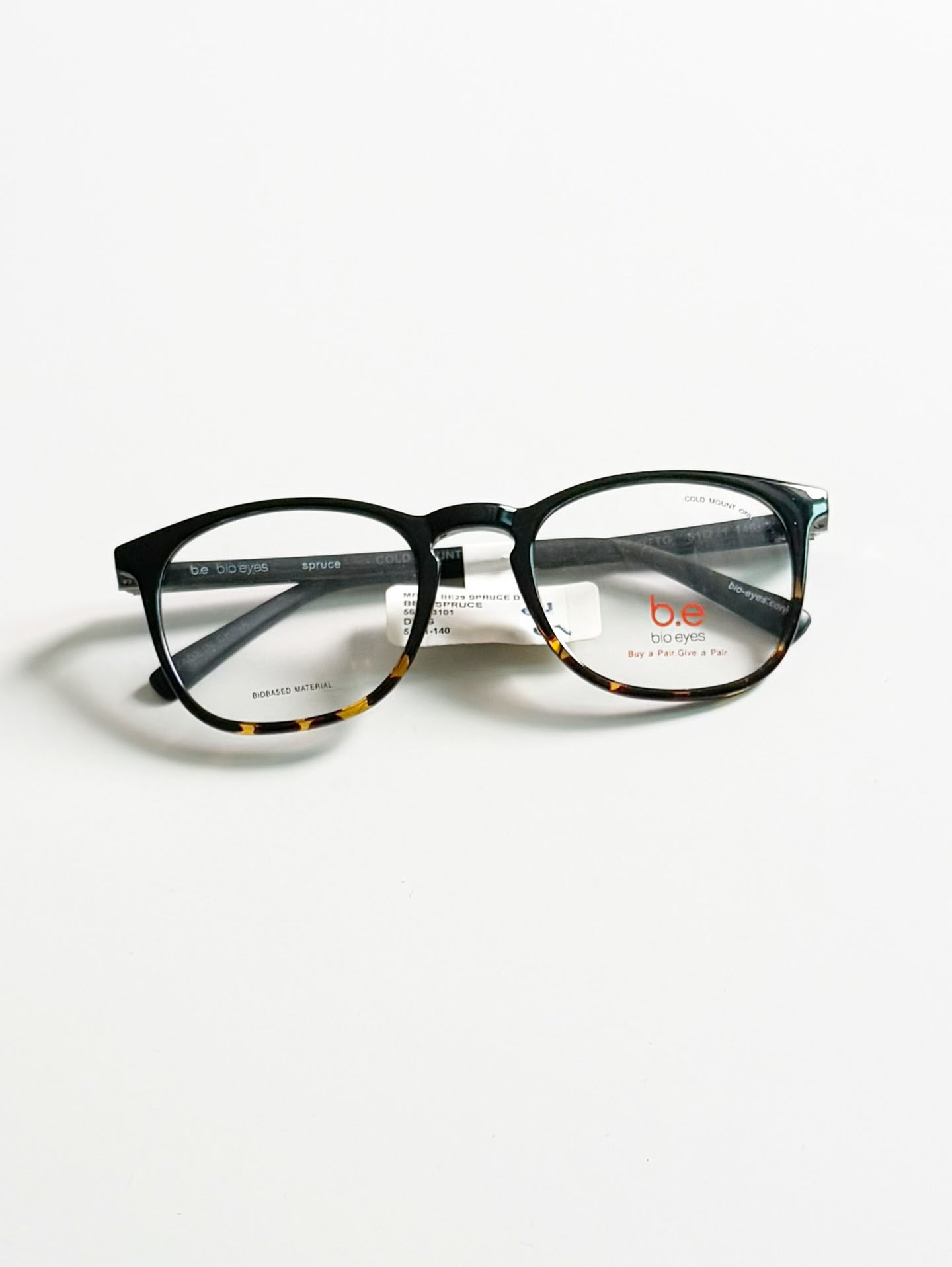 BIO EYES Spruce Square Horn-Rim Glasses