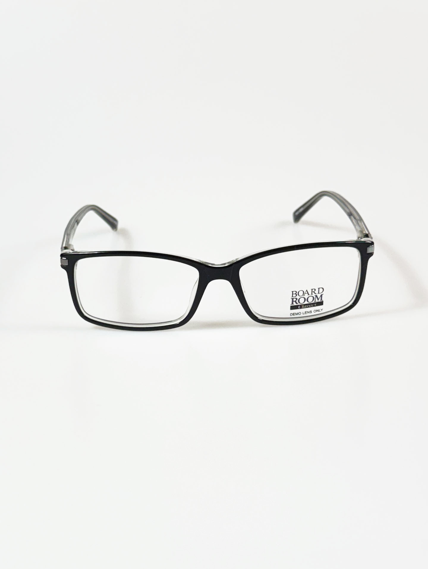 BOARD ROOM Black Square Horn-Rim Frame Glasses