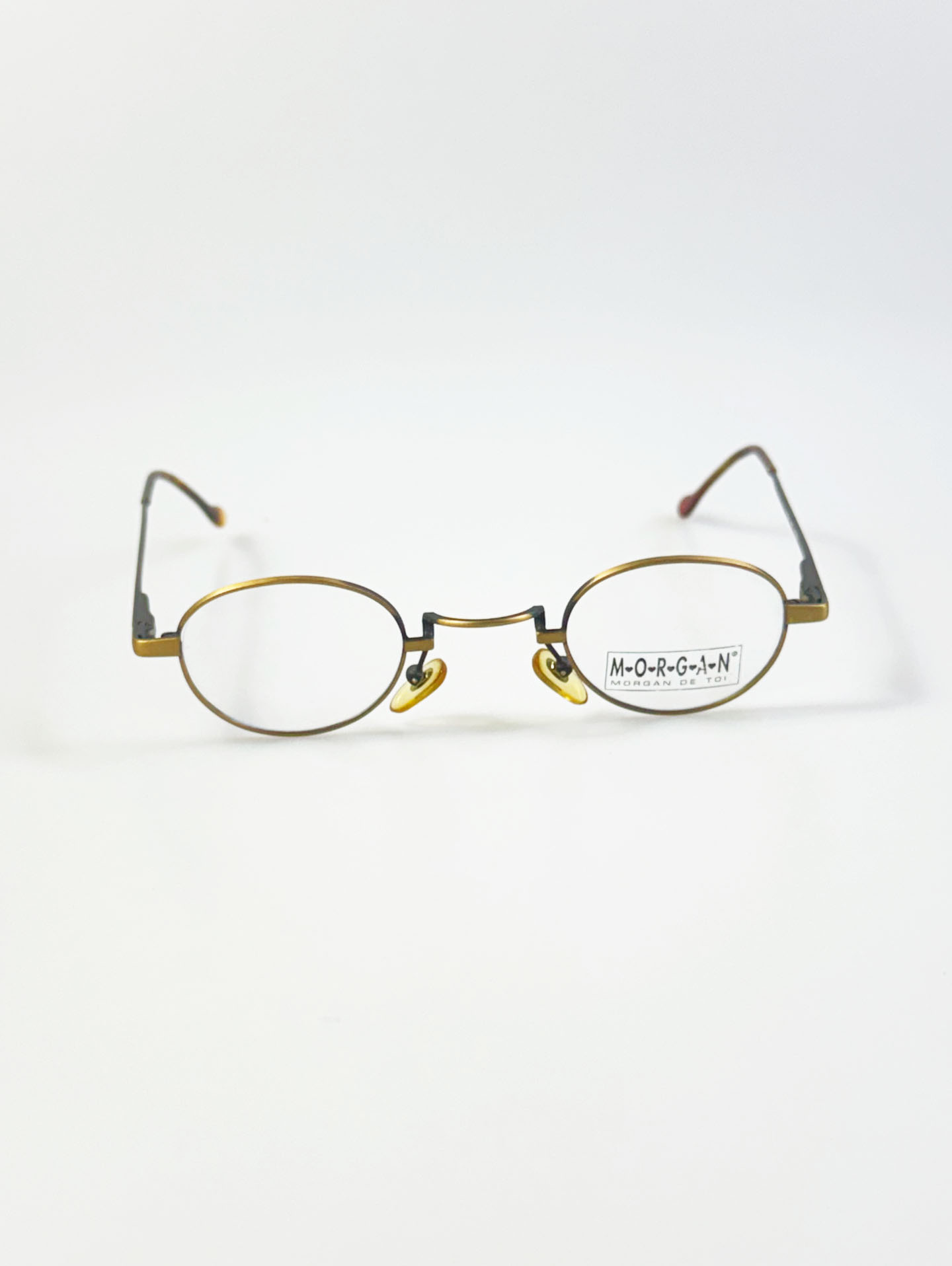 90’s MORGAN Classic Slim Oval Metal Glasses