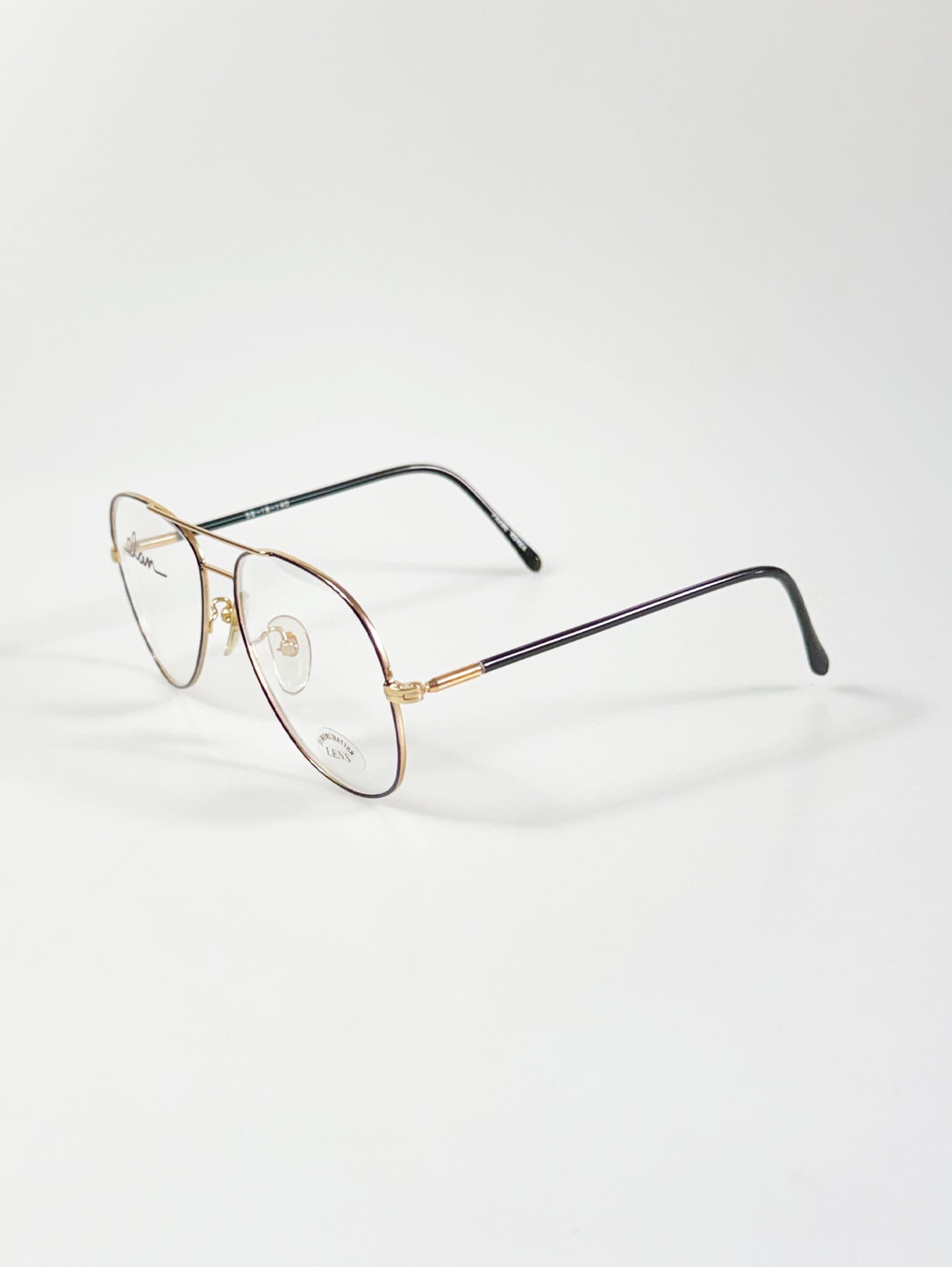 90's ELAN Gold Aviator Metal Frame Glasses