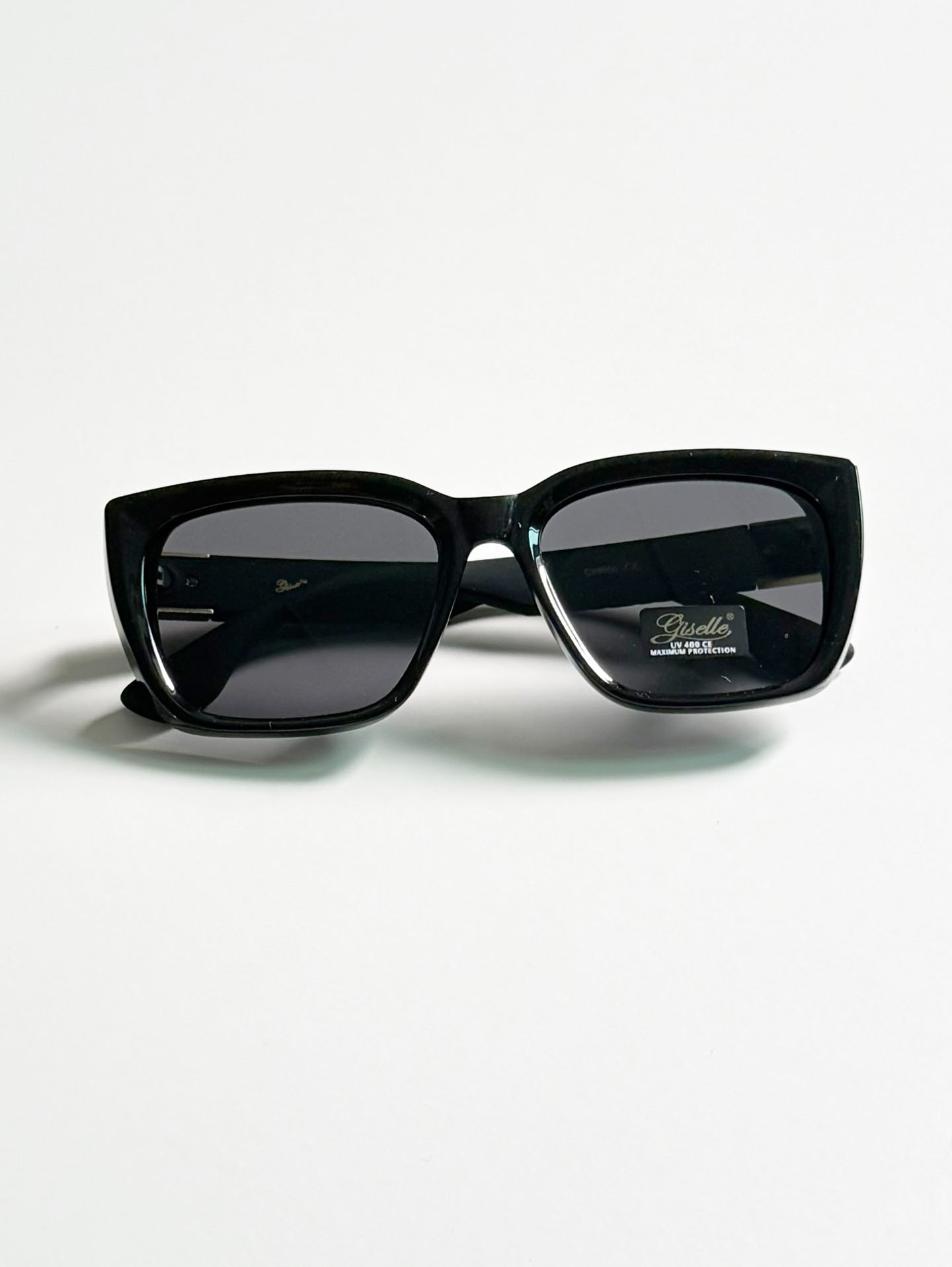 GISELLE Black Oversized Square Frame Sunglasses