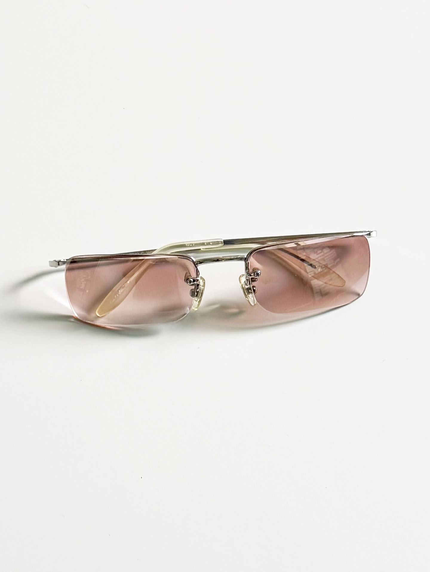 CAPRIO Rimless Square Metal Tint Sunglasses