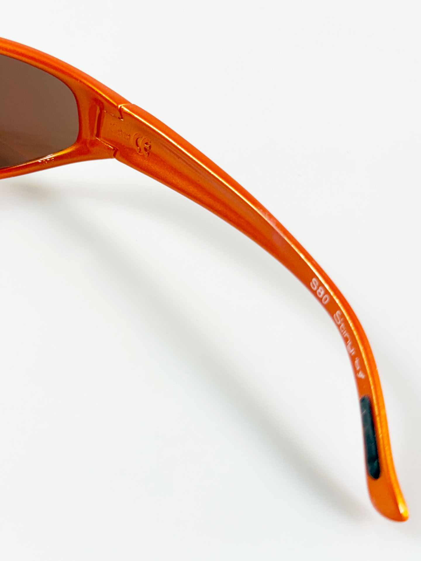 BLOC Orange Wraparound Oval Sporty Frame Sunglasses