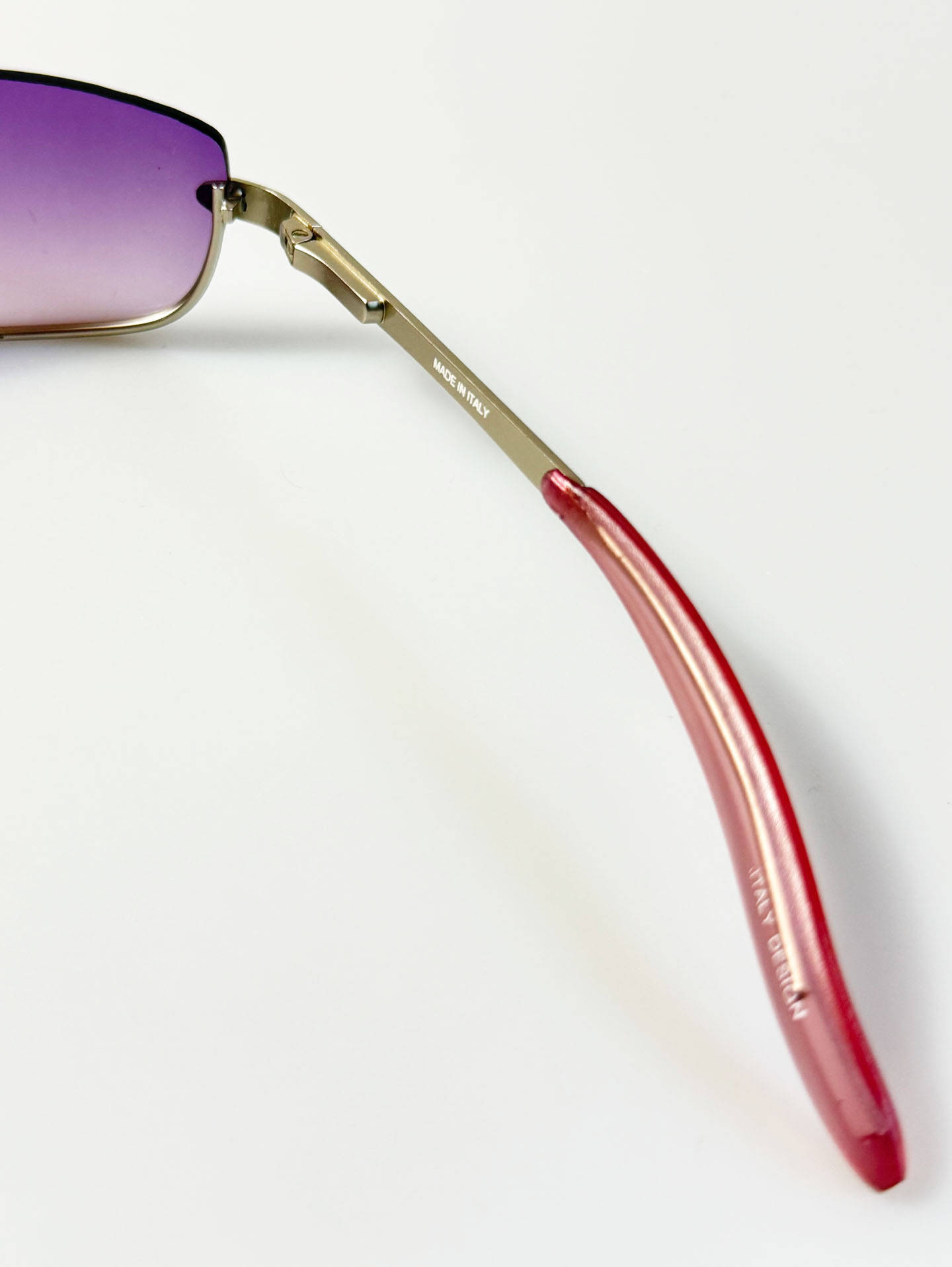 Silver Rimless Square Metal Tint Sunglasses