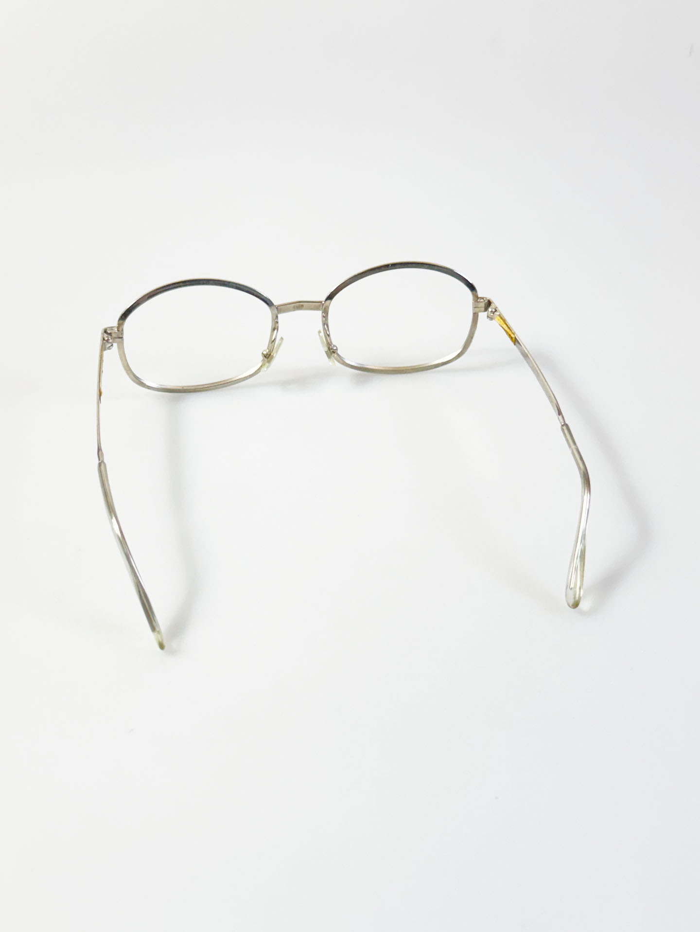 90's CLUB MARITZA Silver Metal Rounded Square Glasses