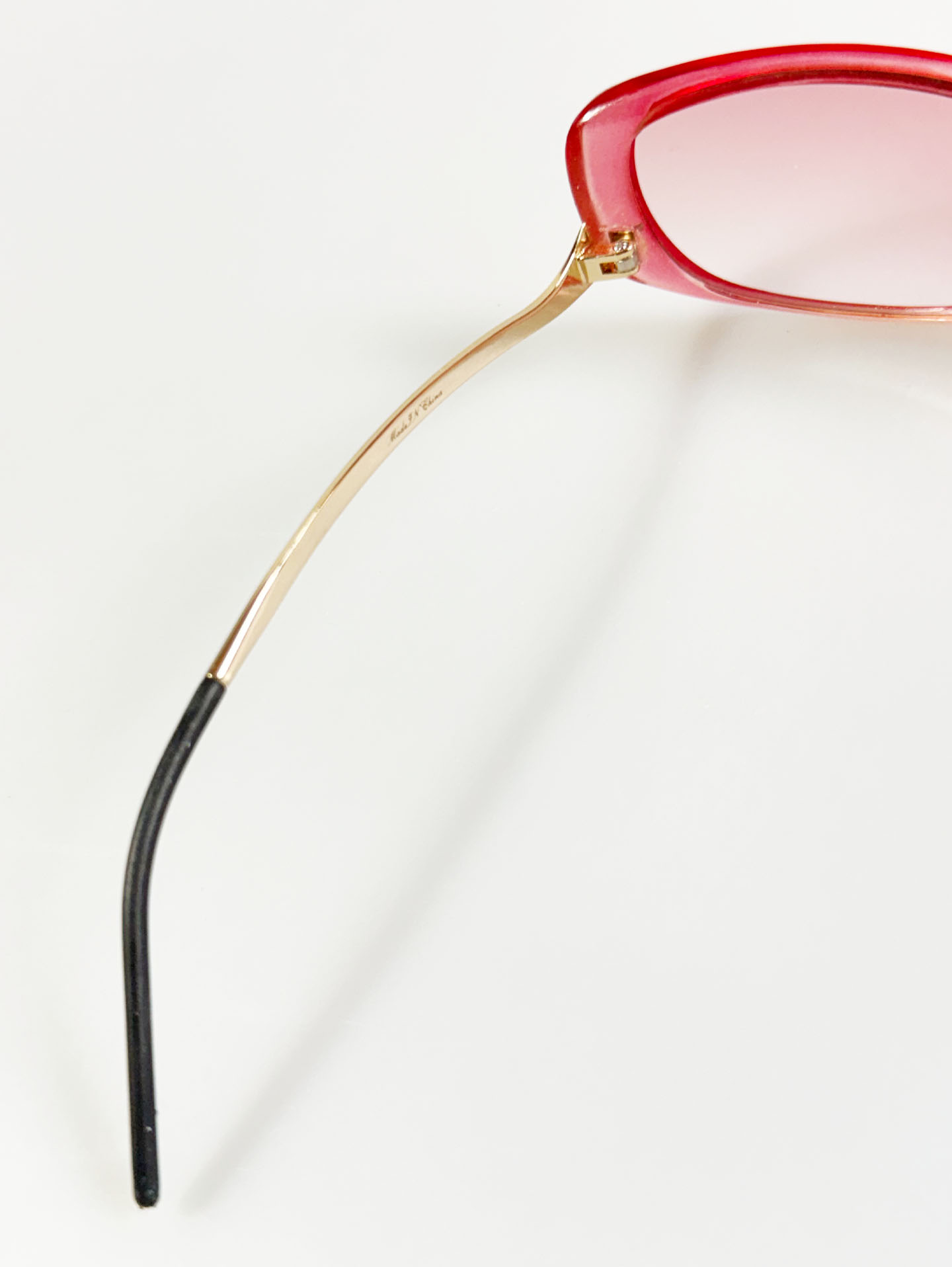 CAPRIO Pink Bold Acetate Square Tint Sunglasses