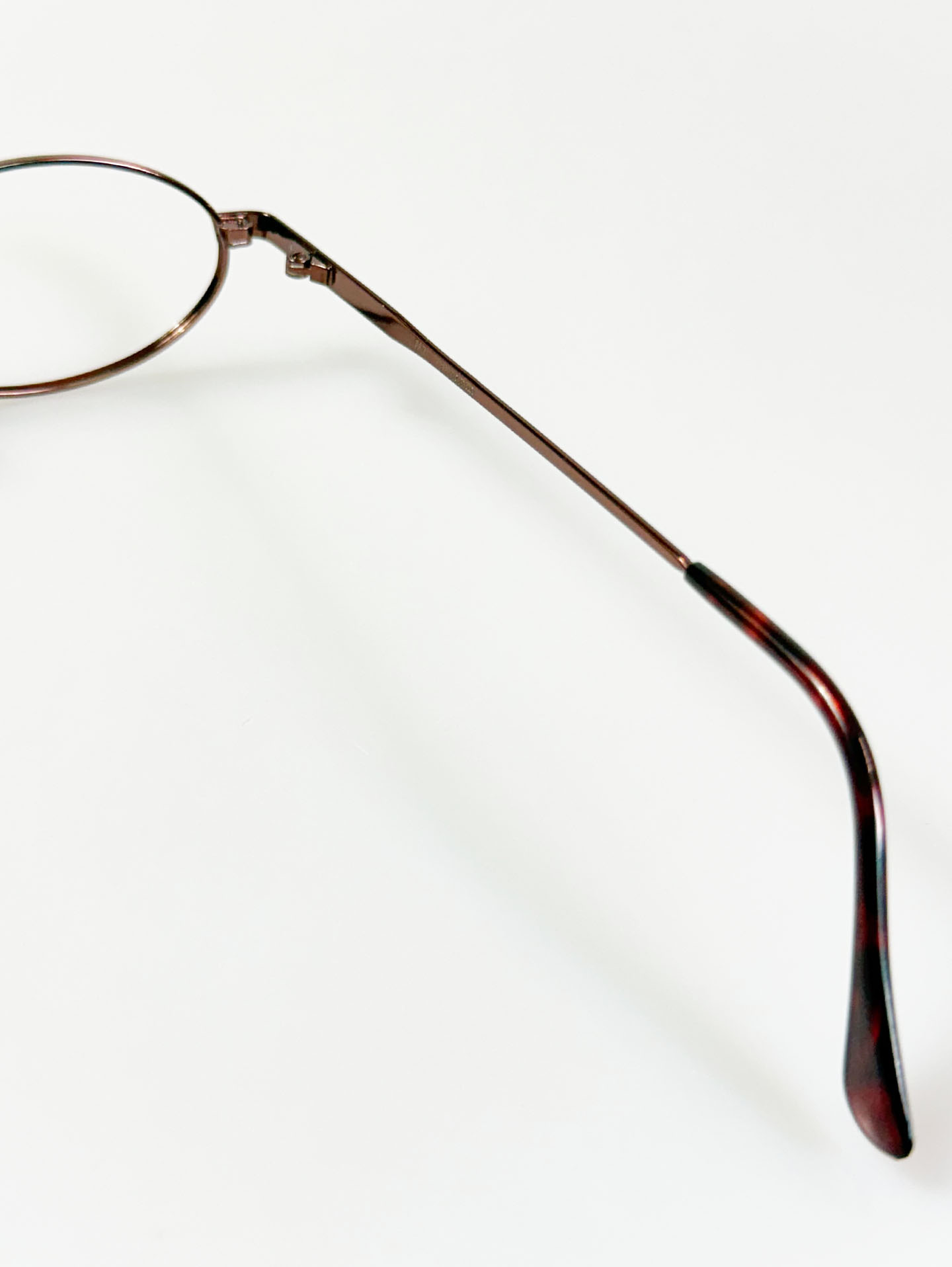 90’s BARHOMAN Brown Metal Oval Frame Glasses