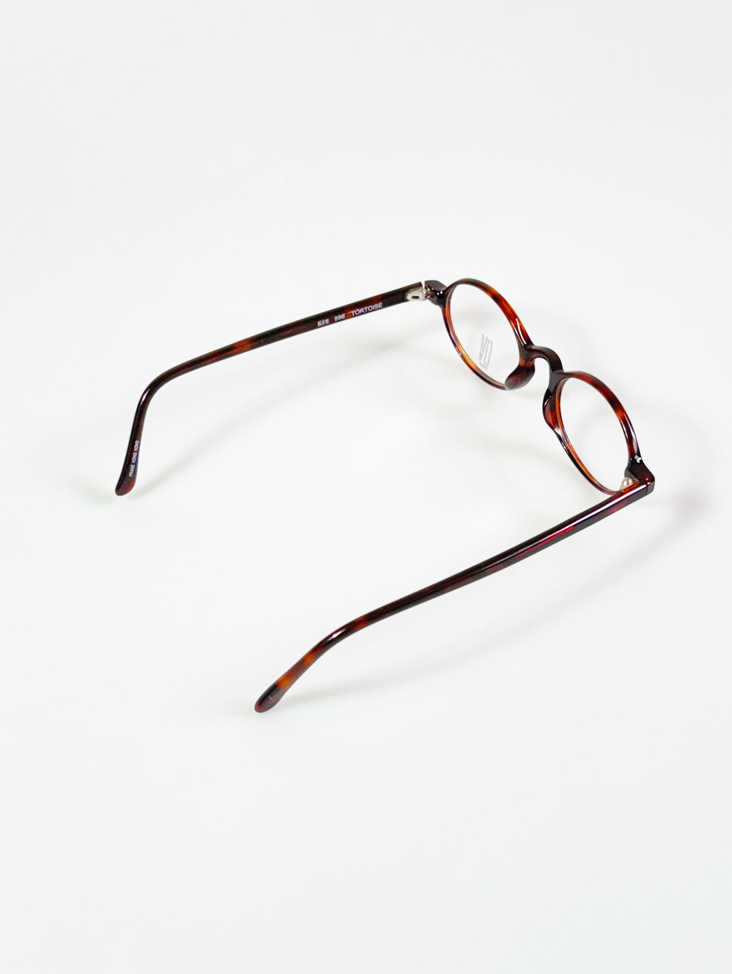 90's DEJAVU Oval Tortoise Horn-Rim Frame Glasses