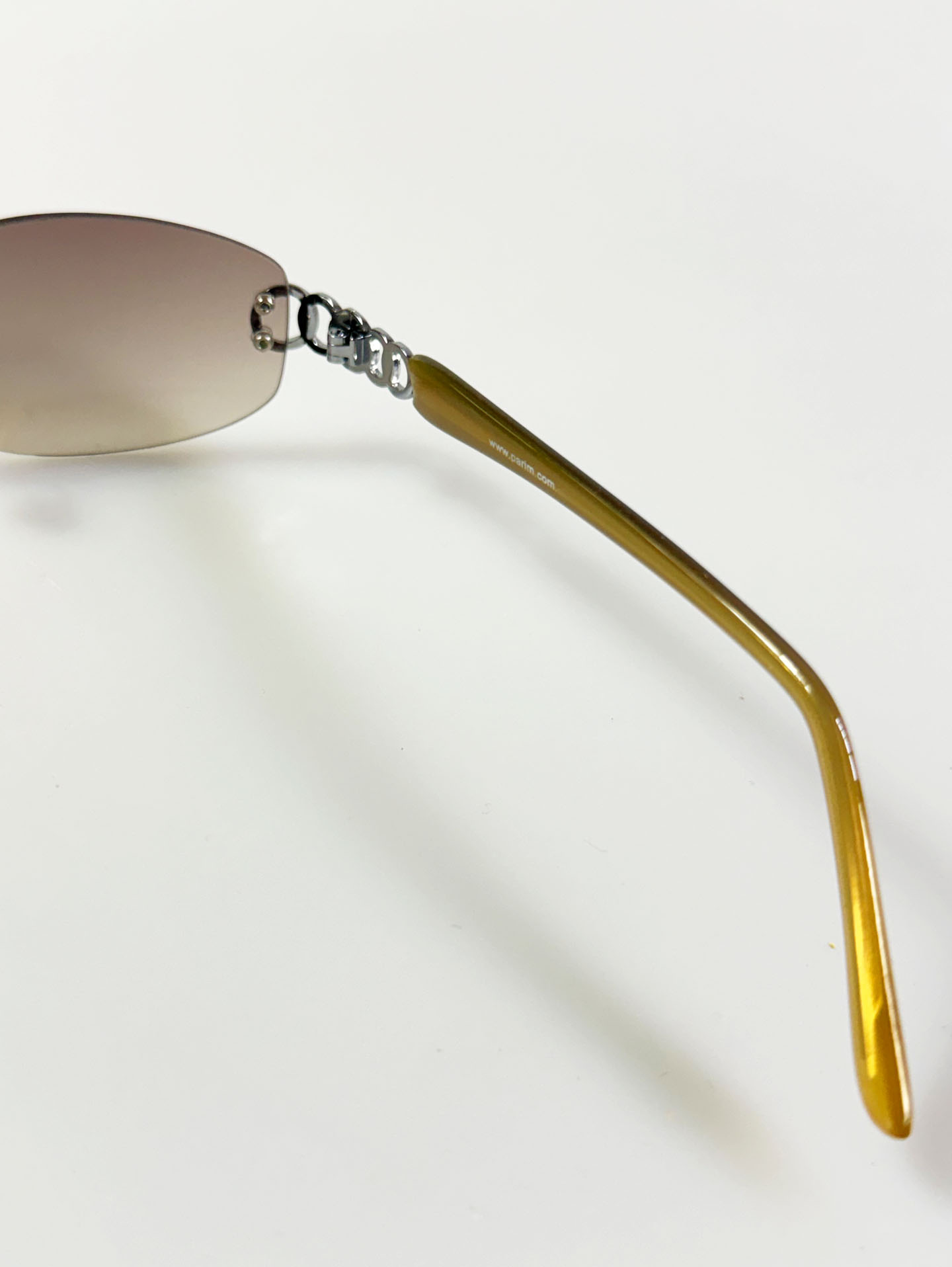 PARIM Rimless Oval Metal Sunglasses