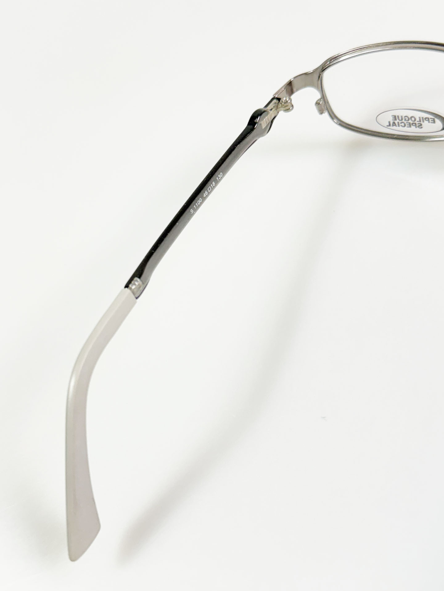 EPILOGUE Silver Square Metal Glasses