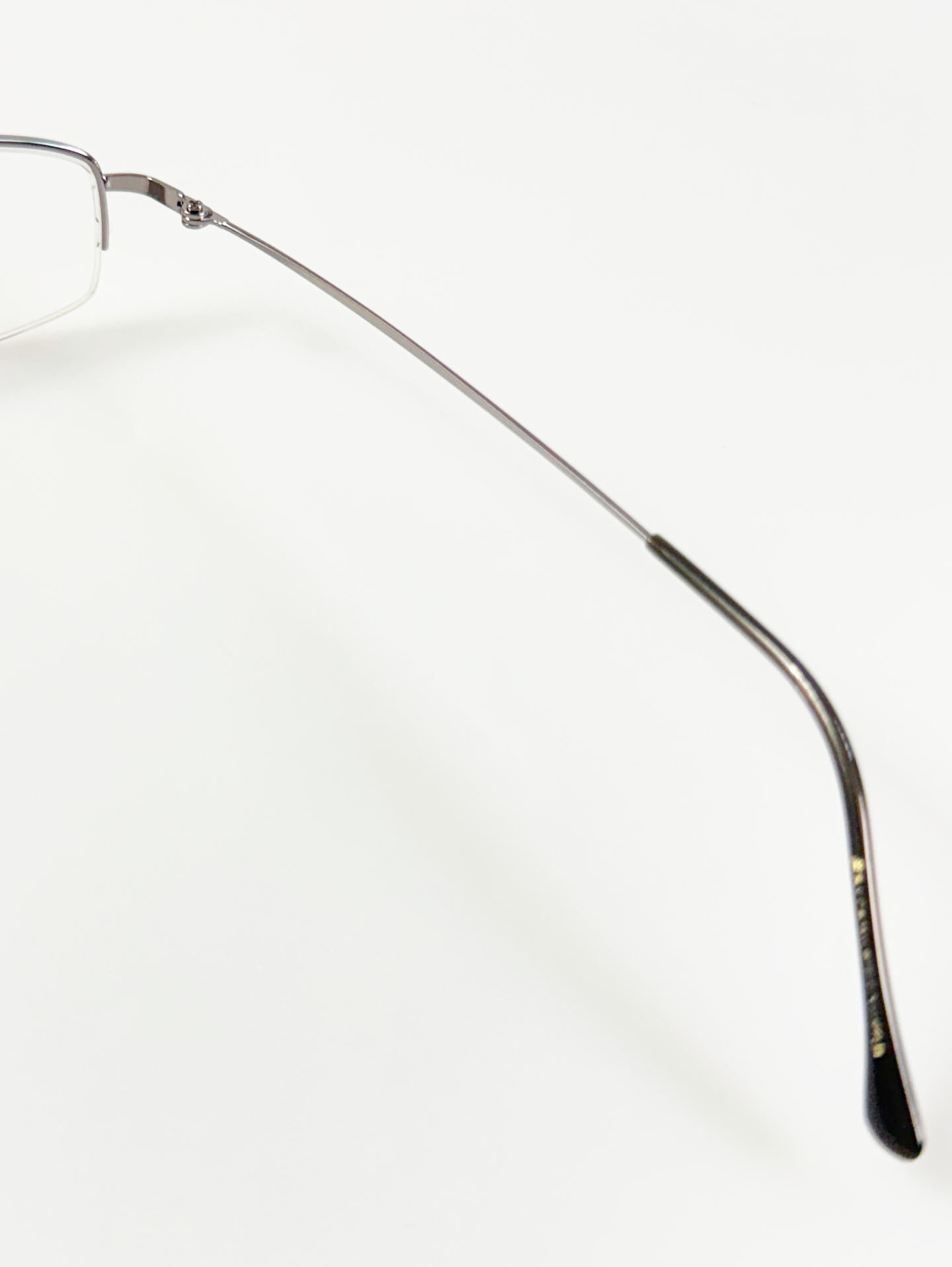 InToo Silver Half-Rim Square Metal Glasses