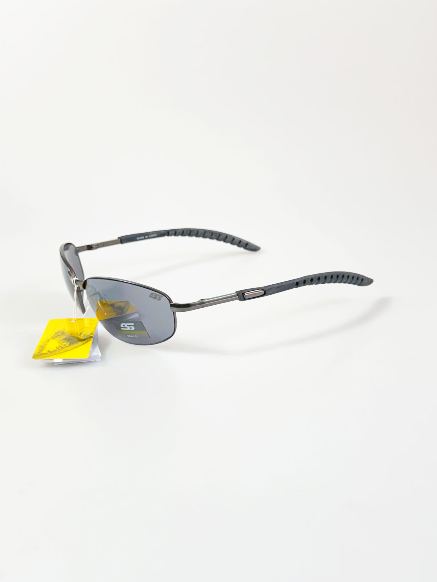 SS EYEWEAR Gunmetal Slim Oval Metal Frame Sunglasses