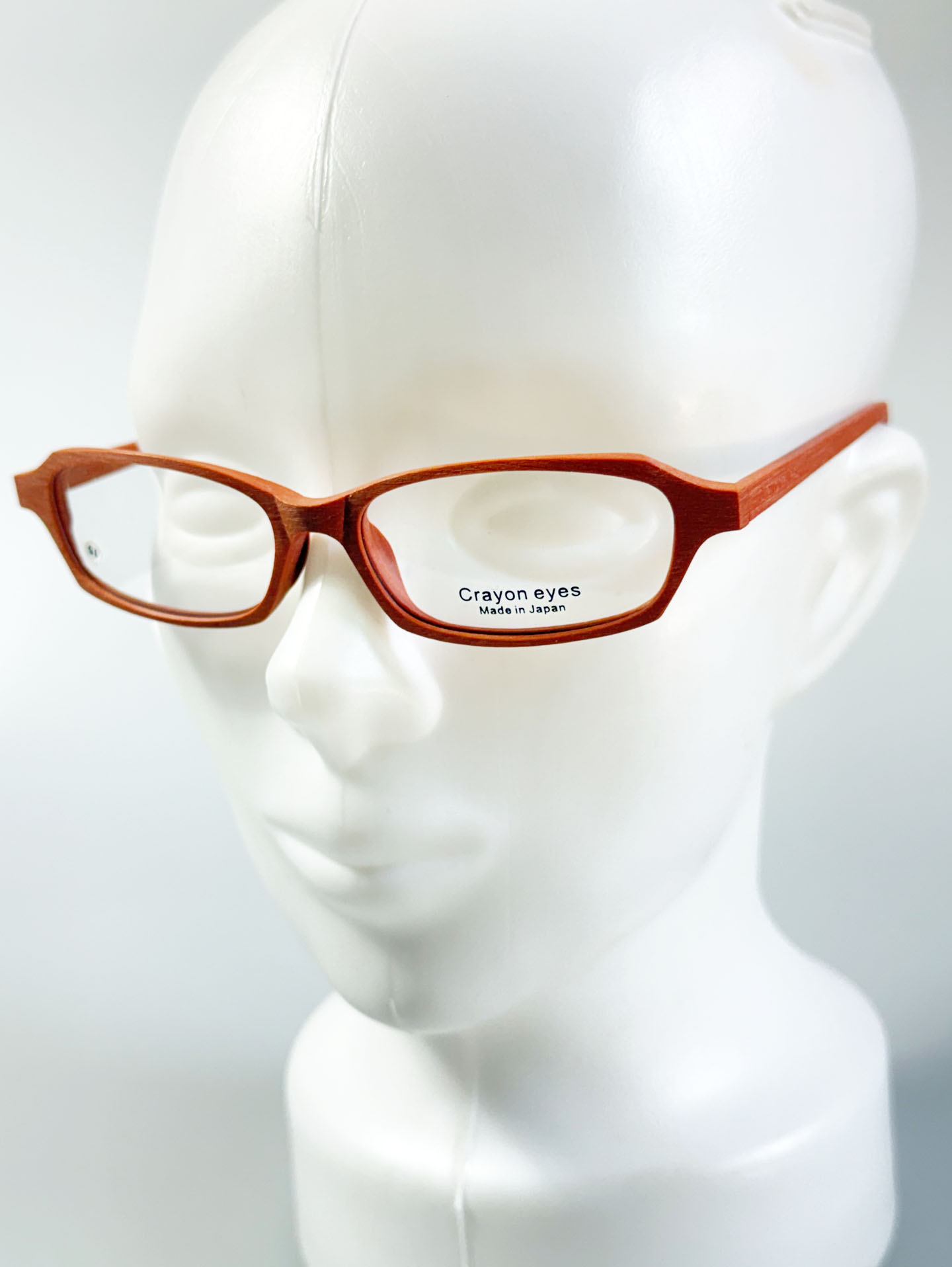 CRAYON EYES Wood Slim Square Frame Glasses (made in Japan)