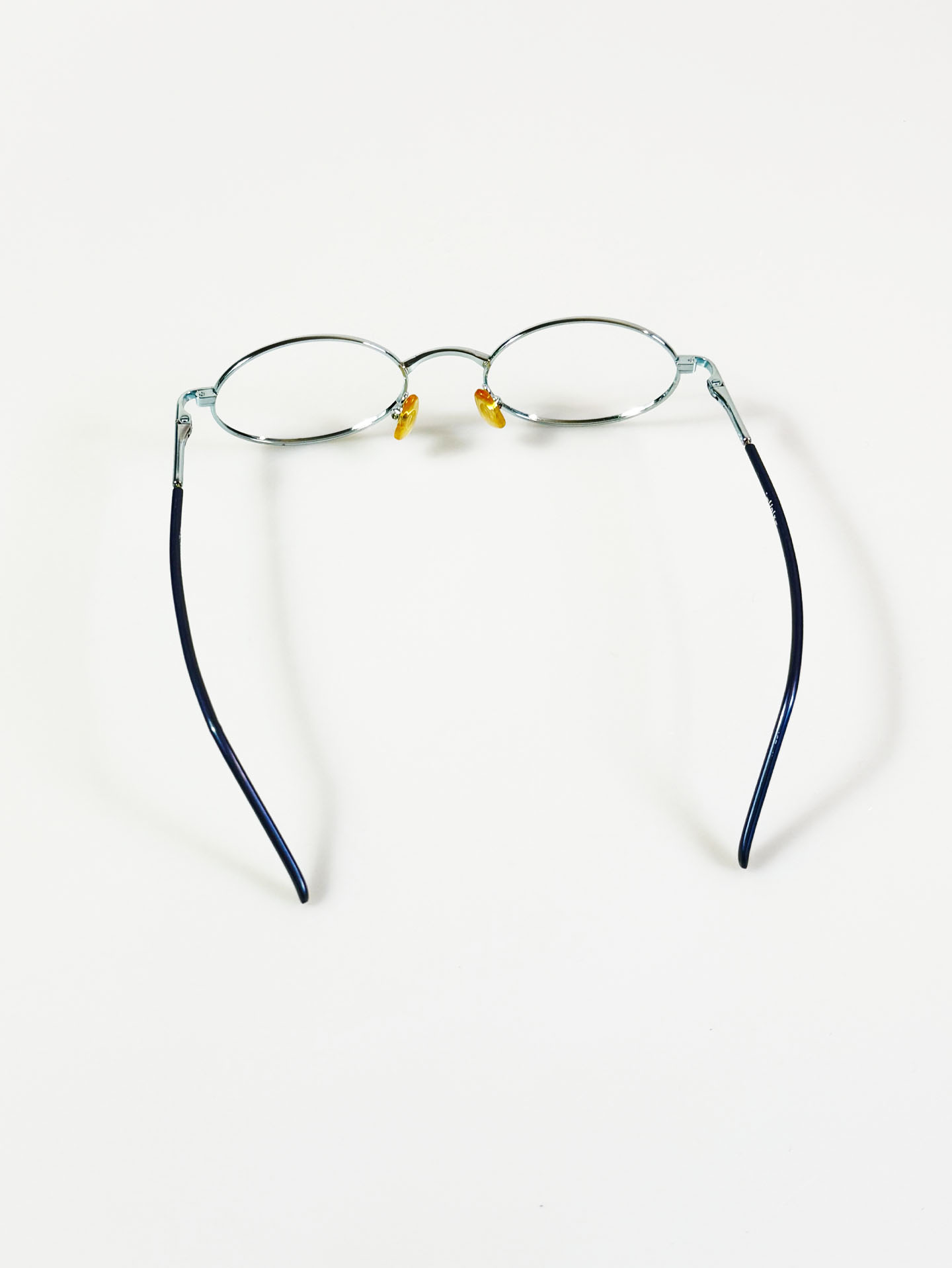 UNIX Slim Oval Full-Rim Light Blue Metal Frame Glasses
