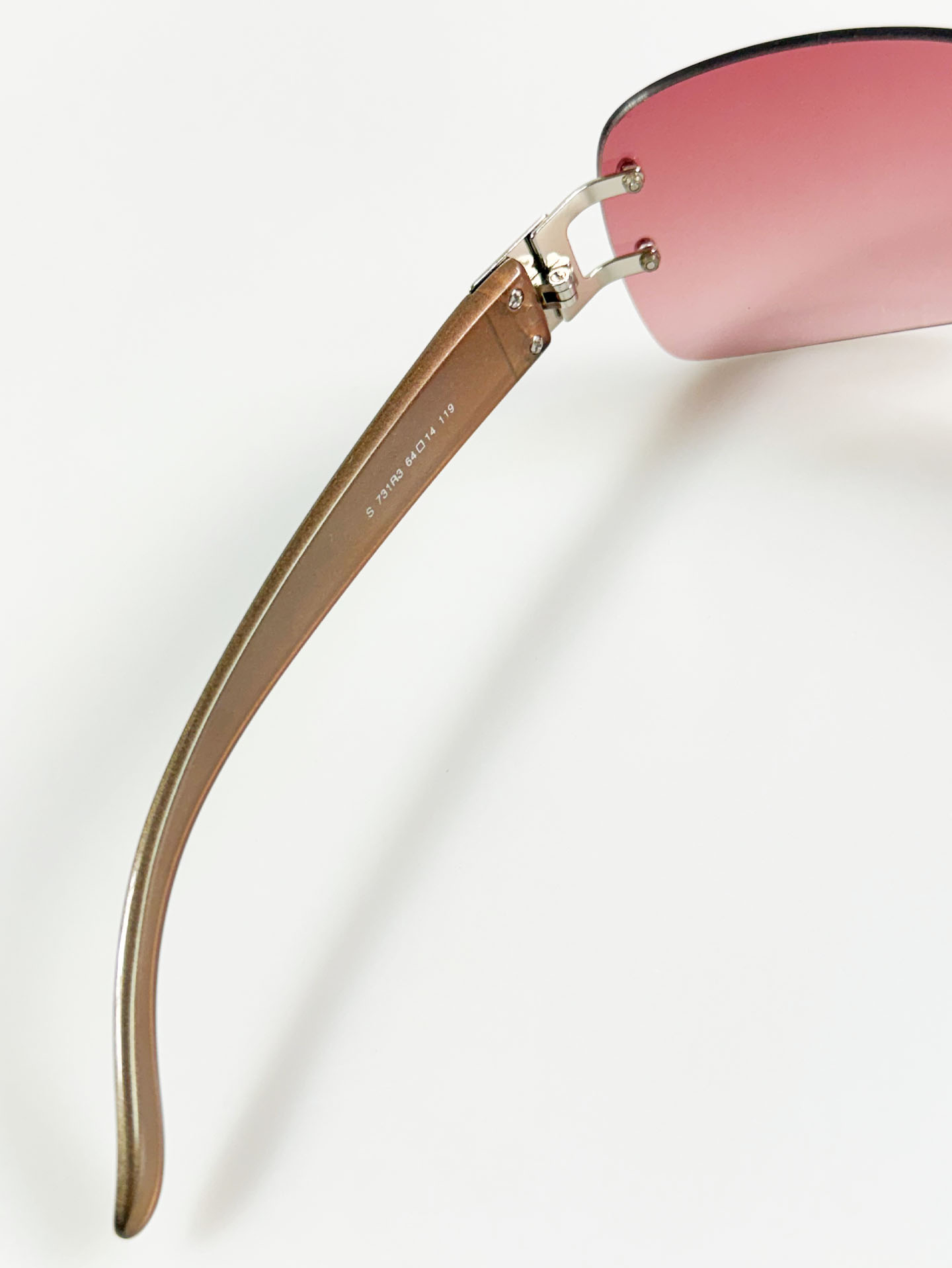 PARIM Rimless Square Shield Tint Sunglasses