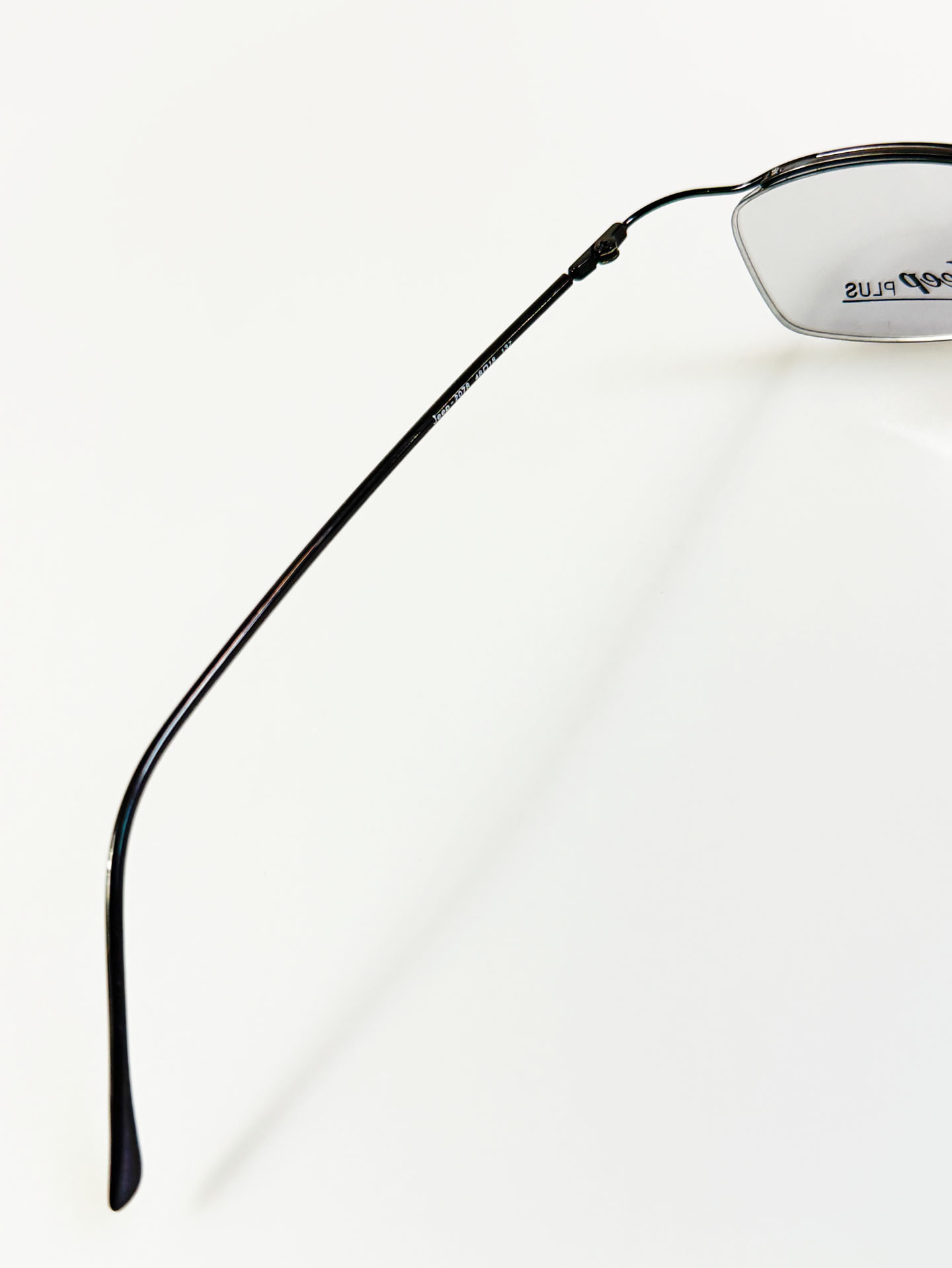 JEEP Black Half-Rim Square Metal Frame Glasses