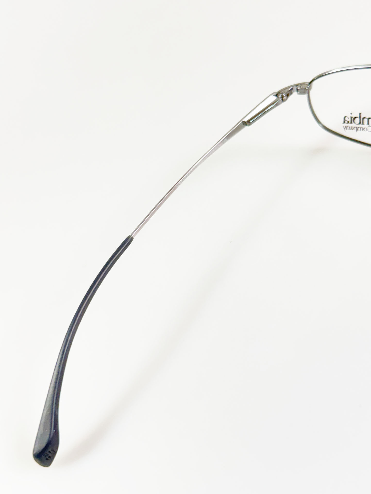 Columbia Silver Slim Square Metal Frame Glasses