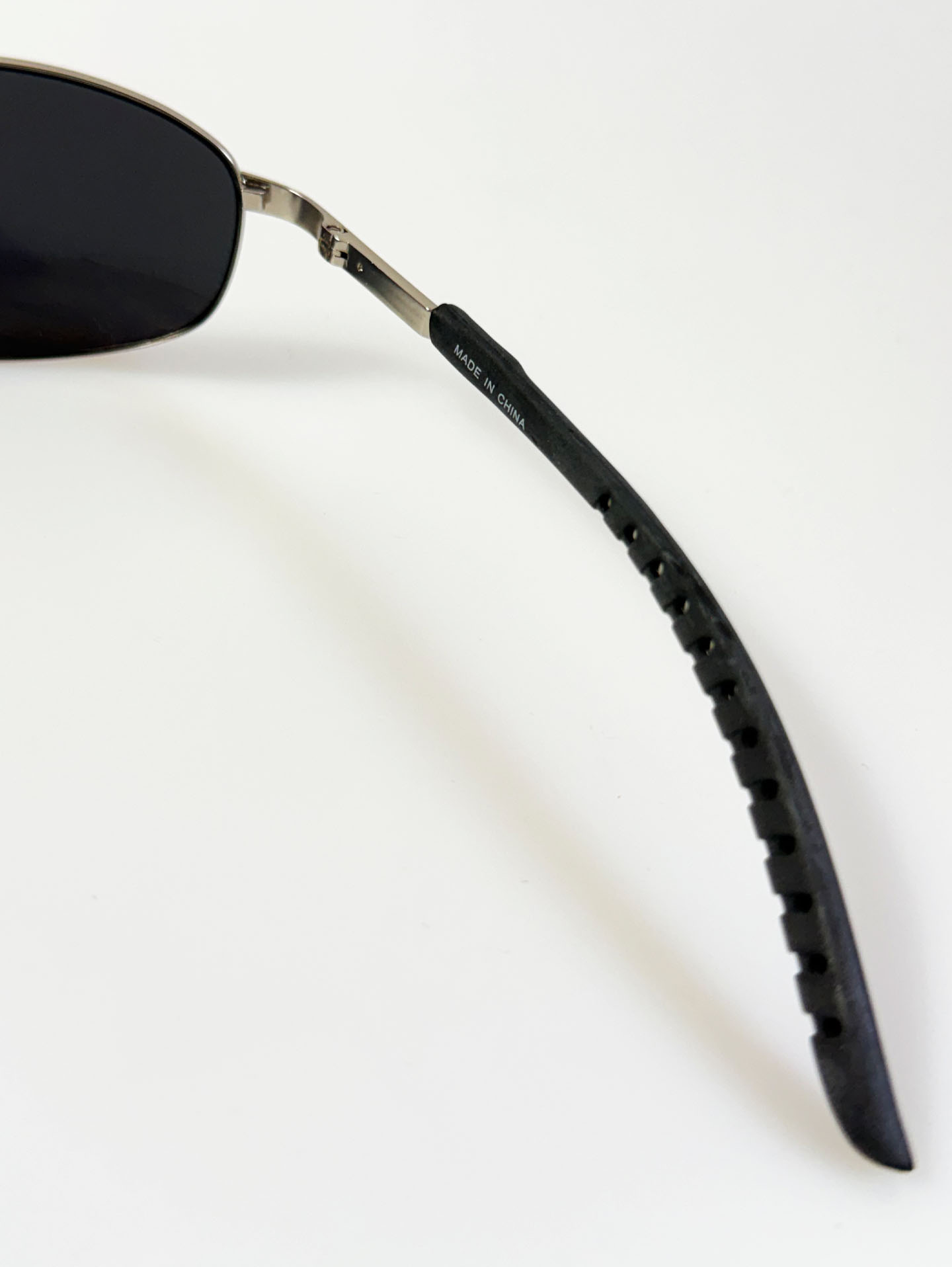 SS EYEWEAR Silver Slim Square Metal Frame Sunglasses