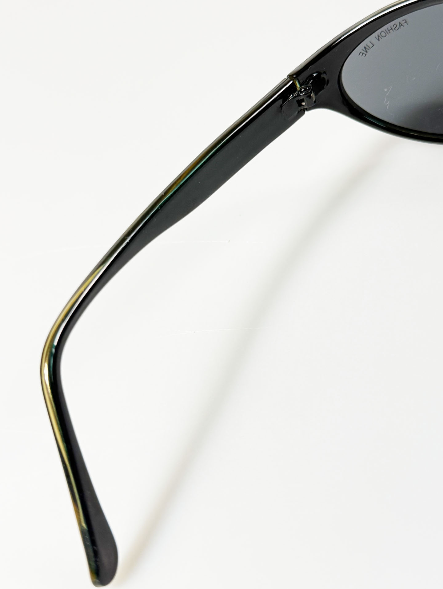 90's FASHION LINE Dark Green Bold Oval Sunglasses